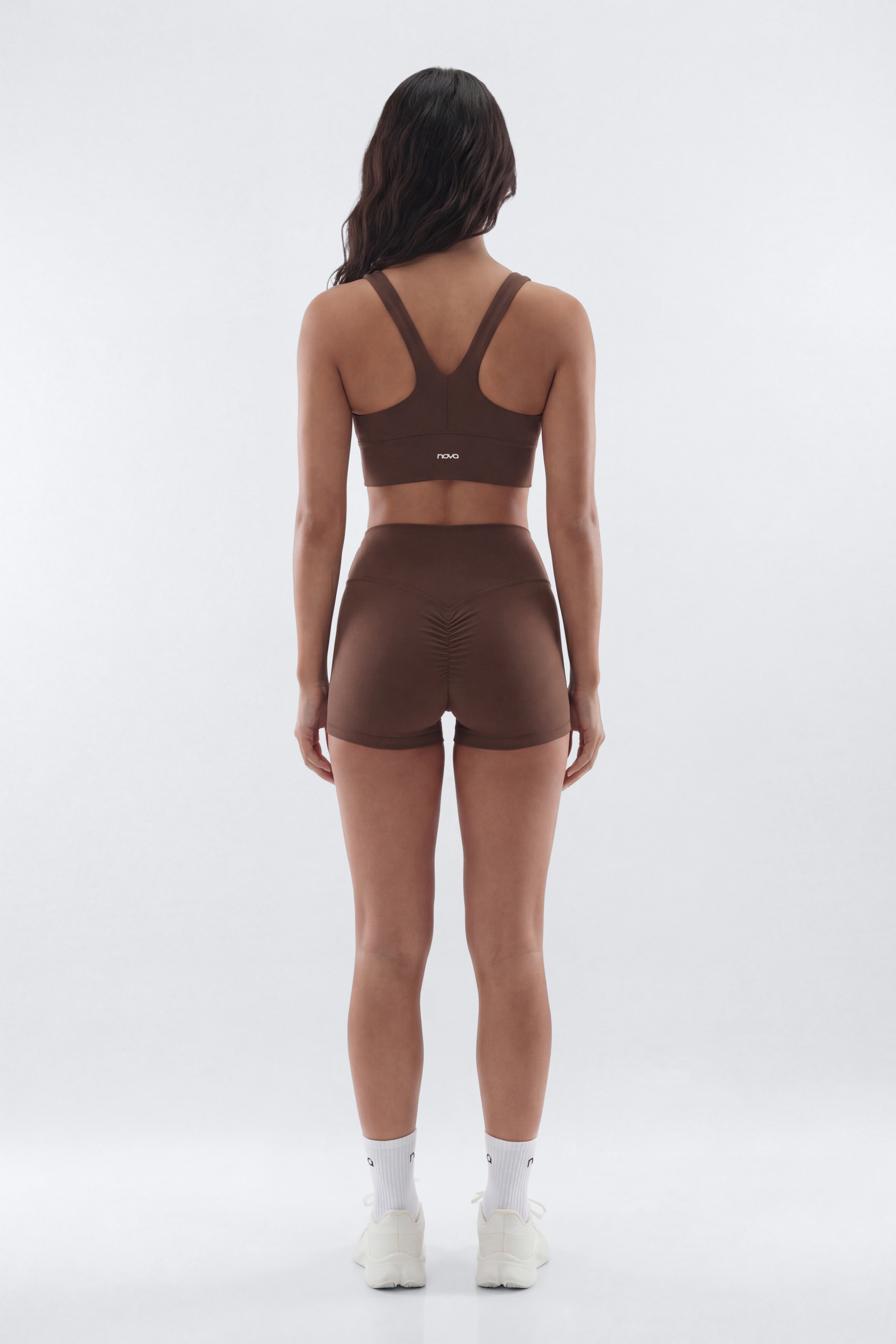 CloudForm™ Ruched Sports Bra - Brown