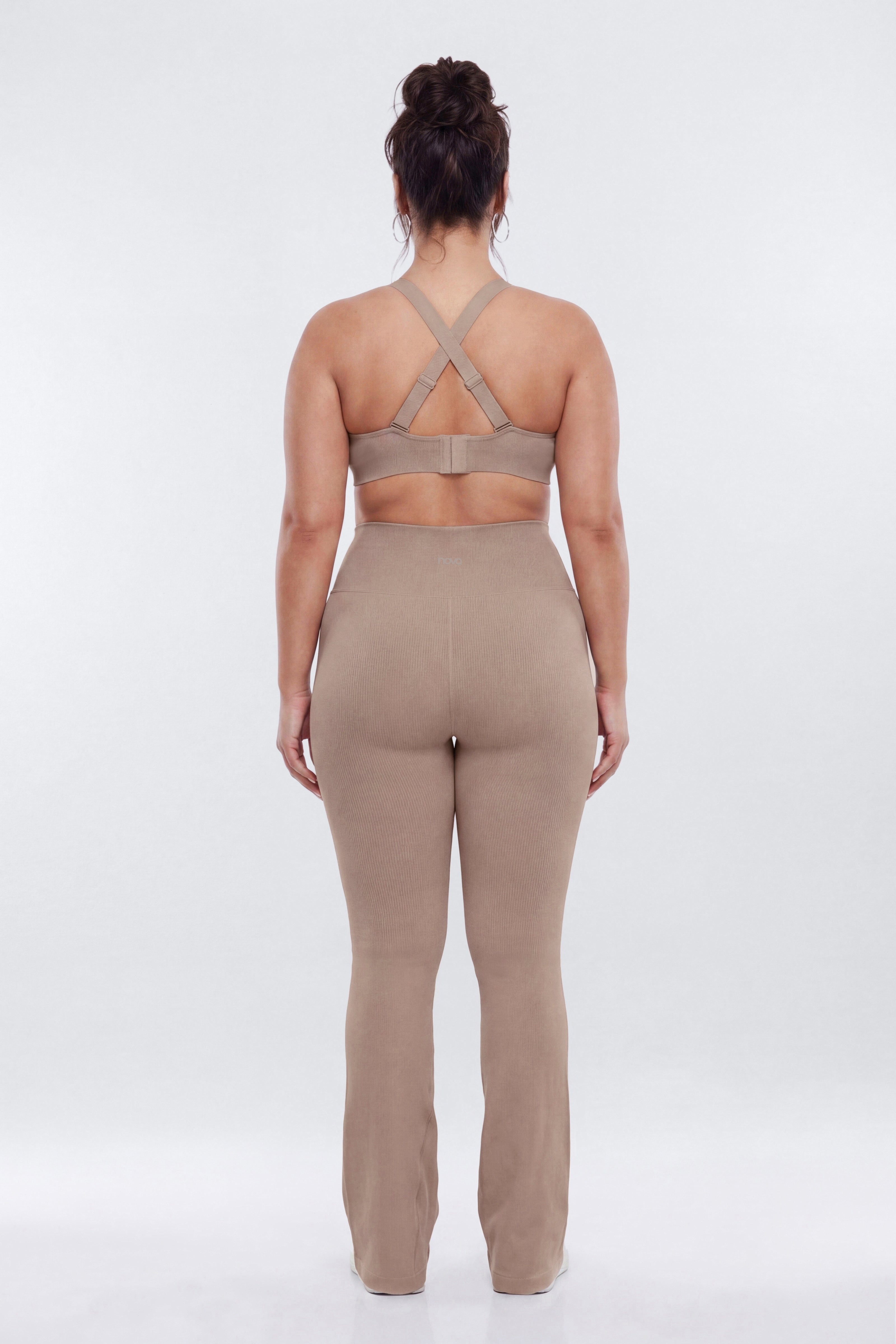 SeamlessLift™ 32″ High Rise Flare Legging - Taupe