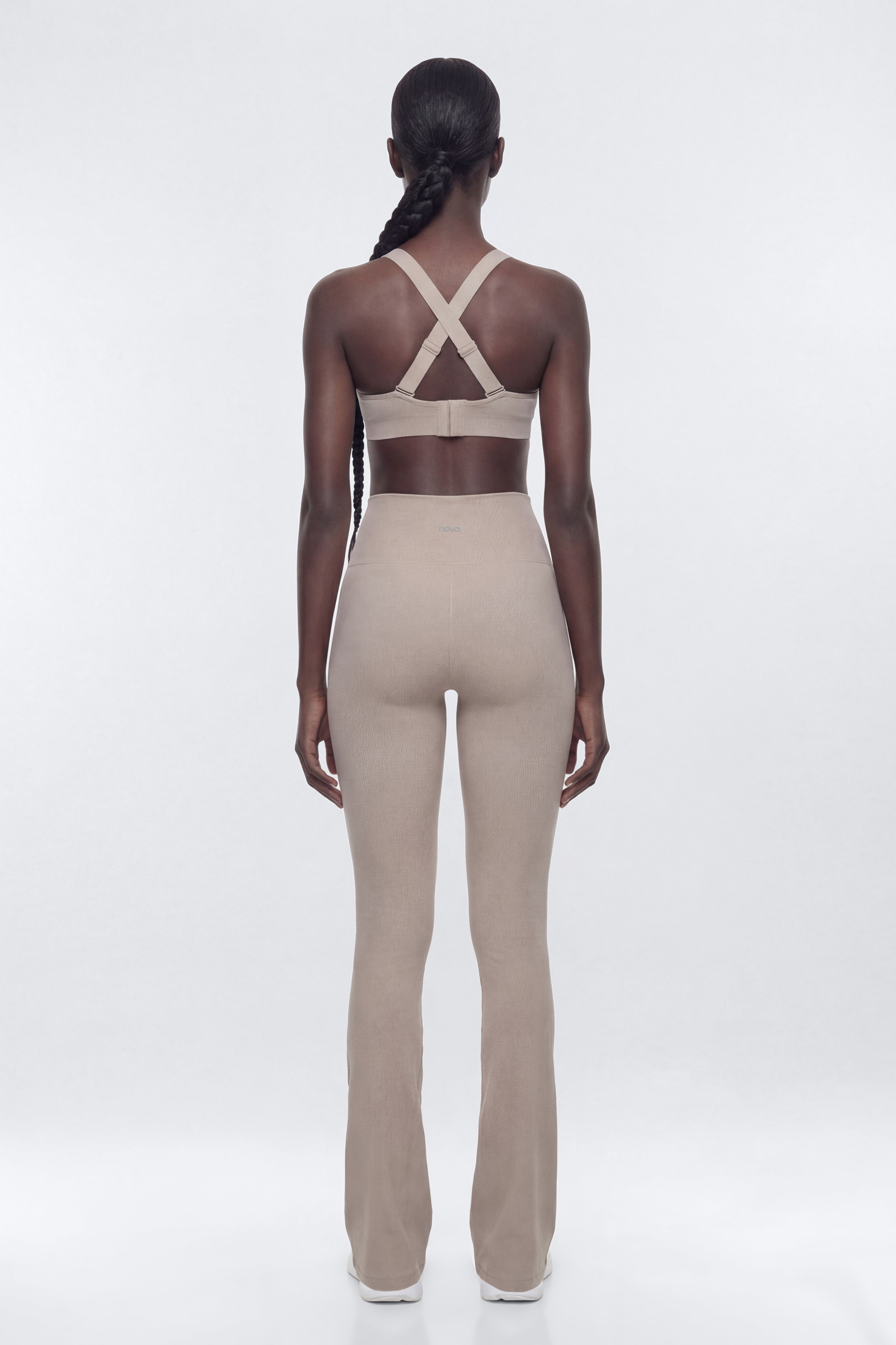 SeamlessLift™ 32″ High Rise Flare Legging - Taupe