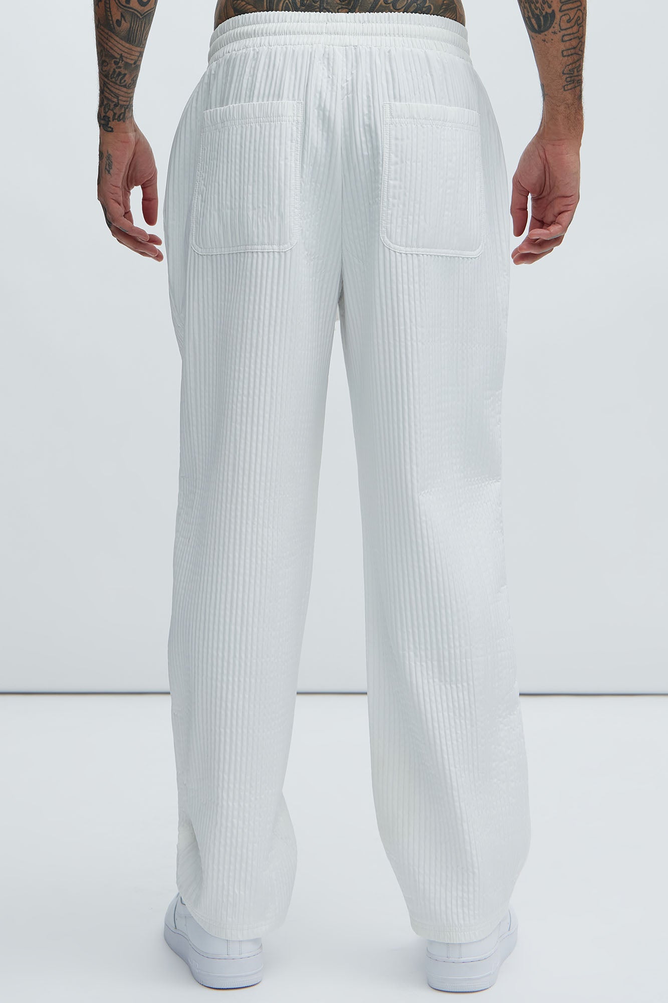 Santiago Straight Pants - White