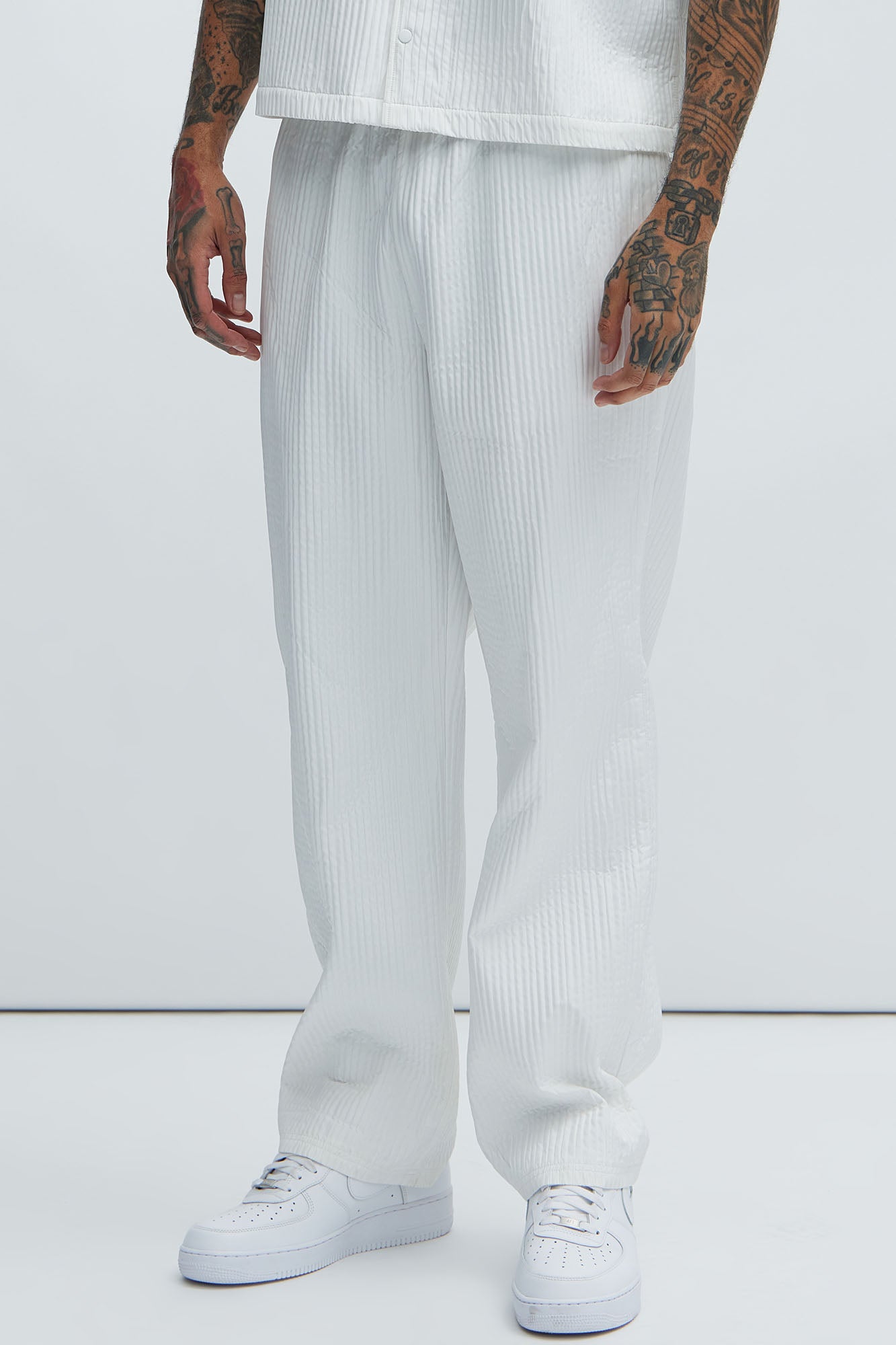 Santiago Straight Pants - White