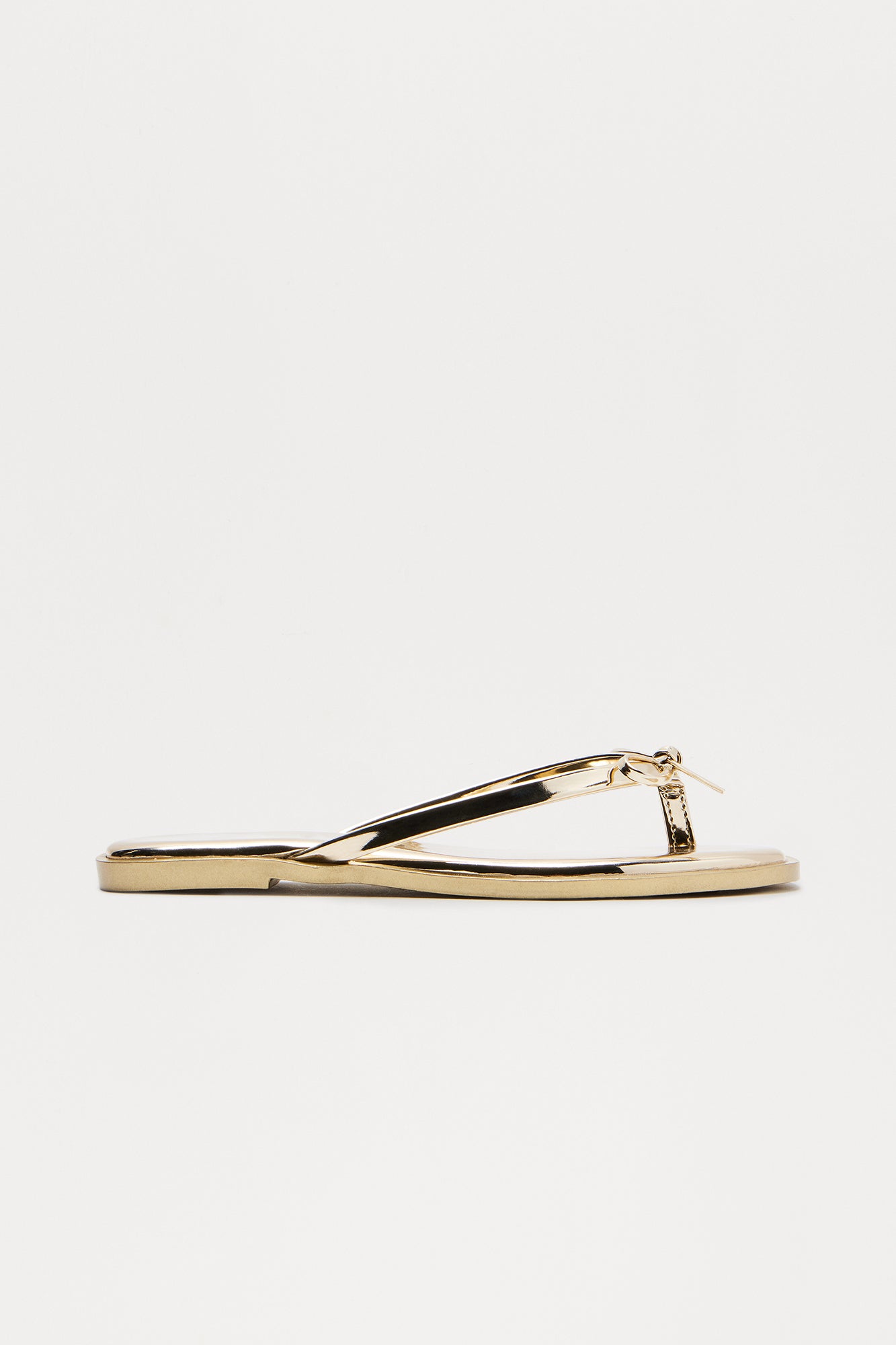 Kenzo Bow Flip Flops - Gold