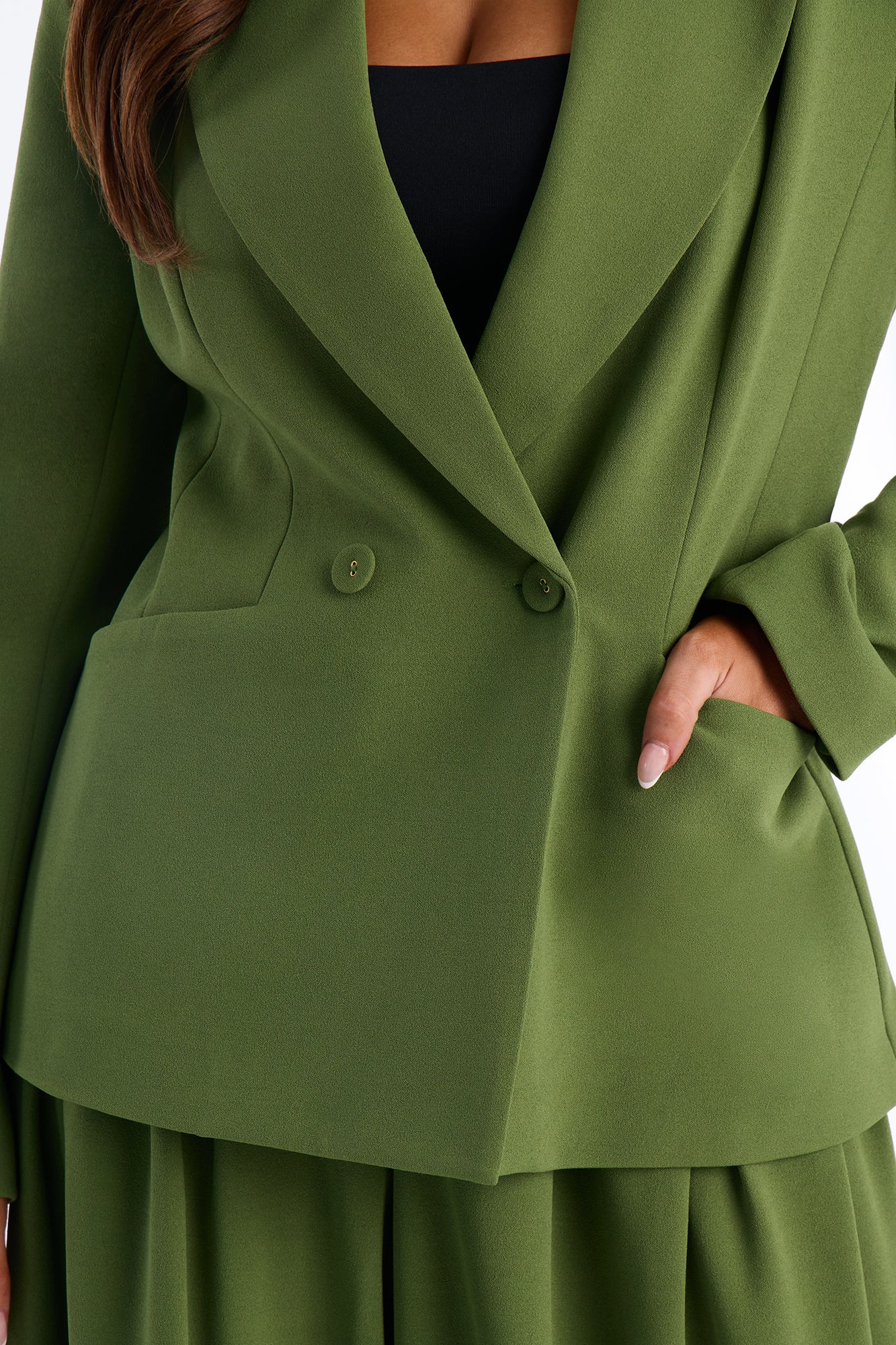 Charlie Fitted Blazer - Green