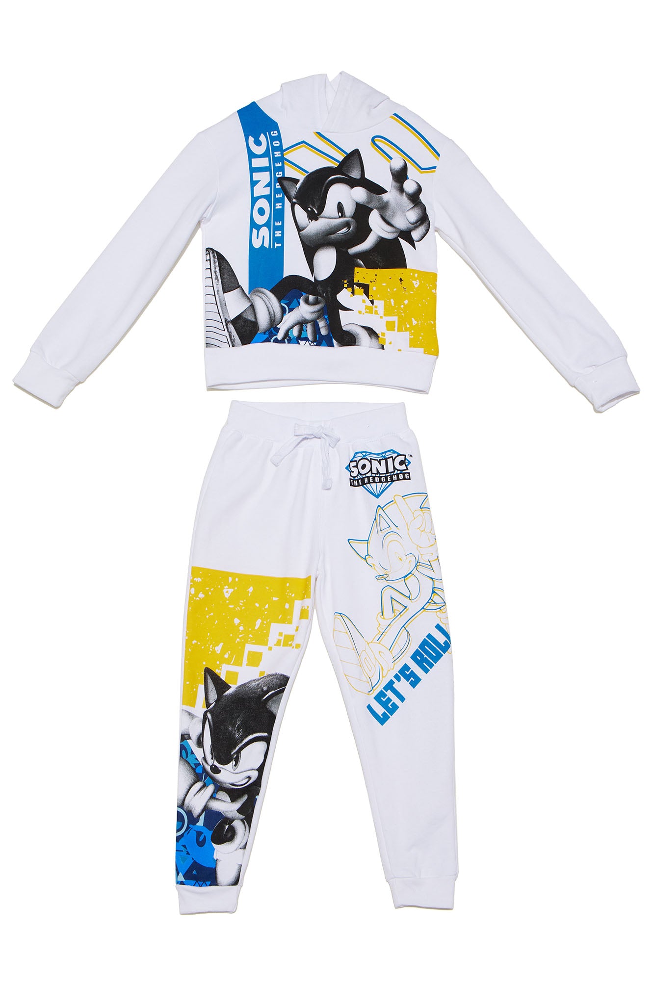 Mini Sonic The Hedgehog Let's Roll Jogger Set - White
