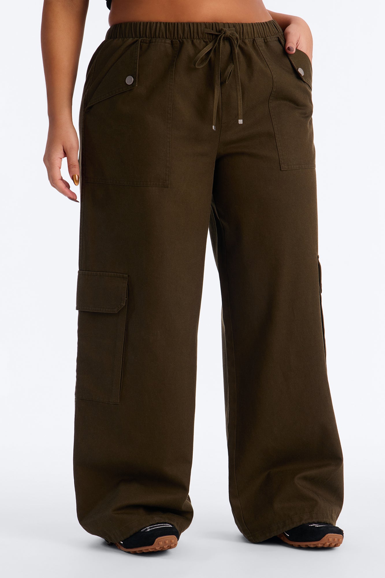 Josie Lyocell Cargo Jogger Pant 31″ - Military Green