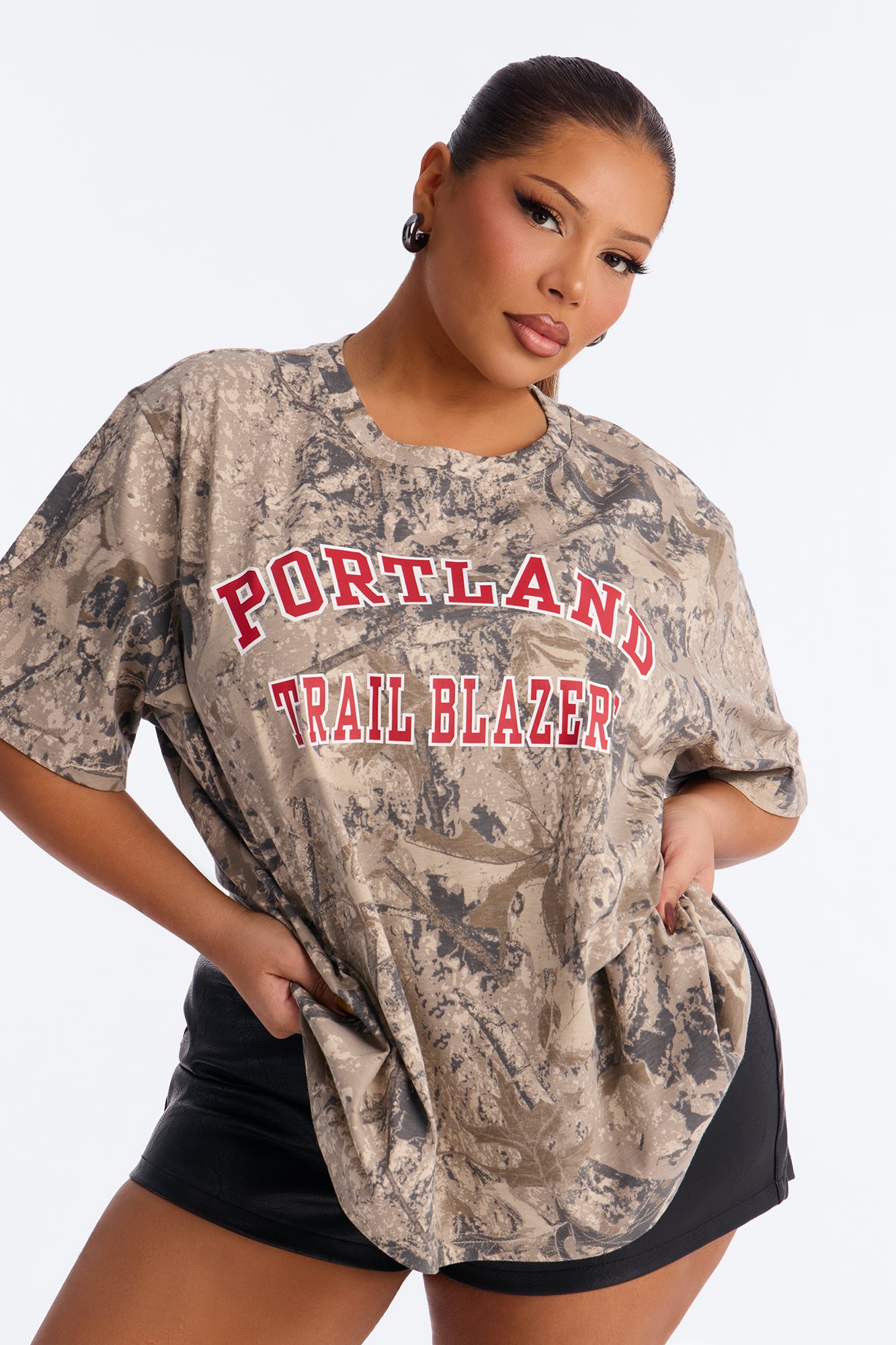 NBA Portland Trailblazers Camo Tee - Camouflage