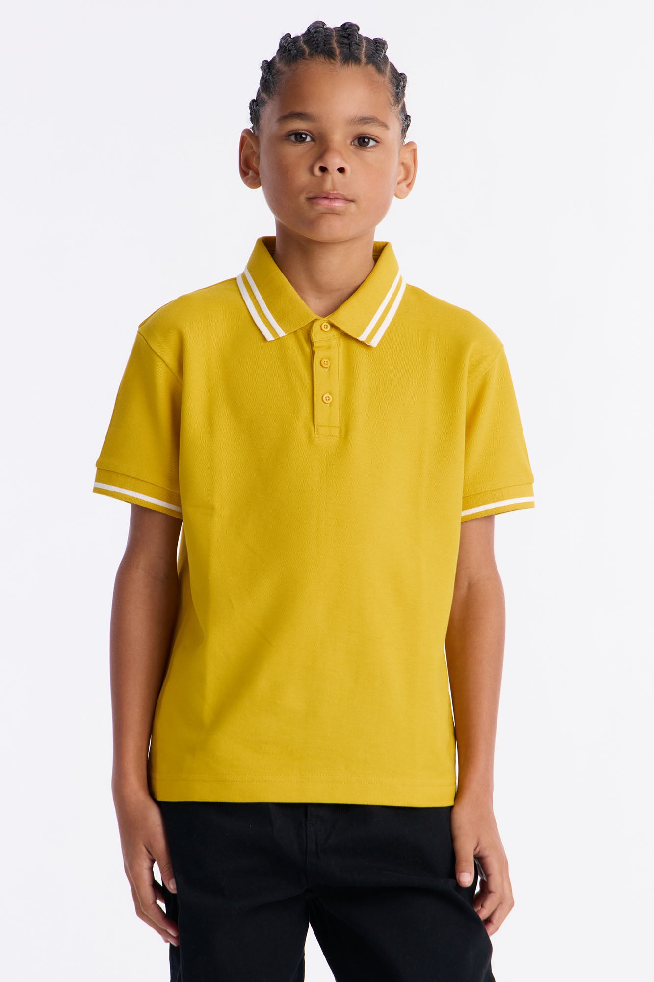 Mini Wilson Short Sleeve Polo - Mustard