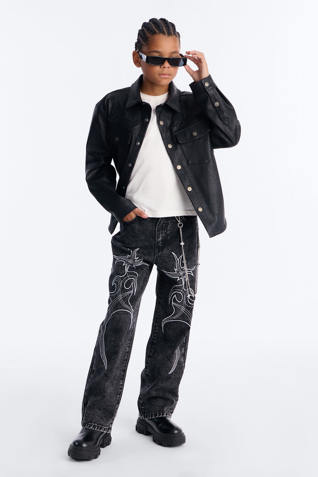 Mini Baggy Skyfire Jean - Black Wash