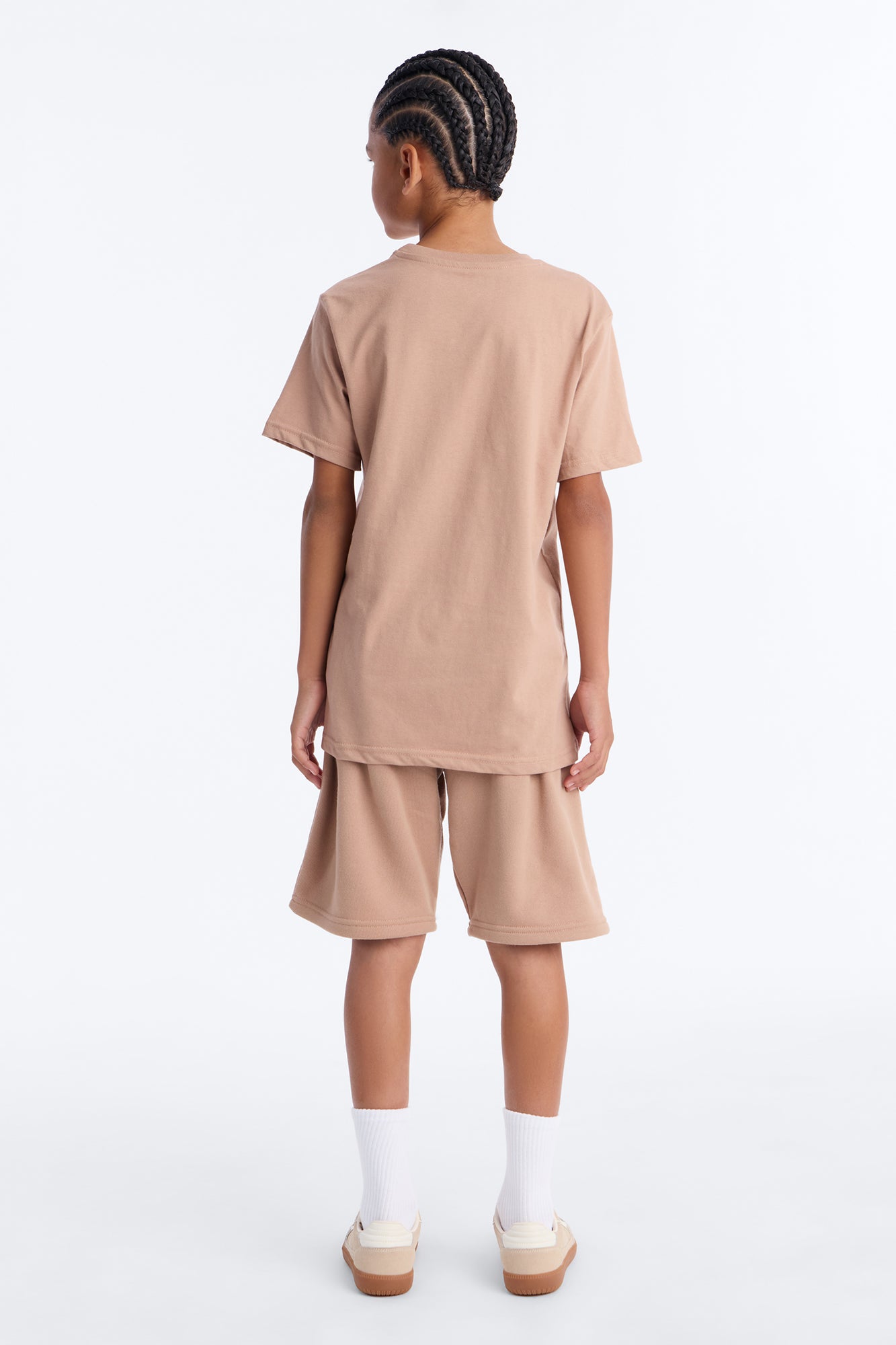 Mini Staying Humble Short Set - Brown