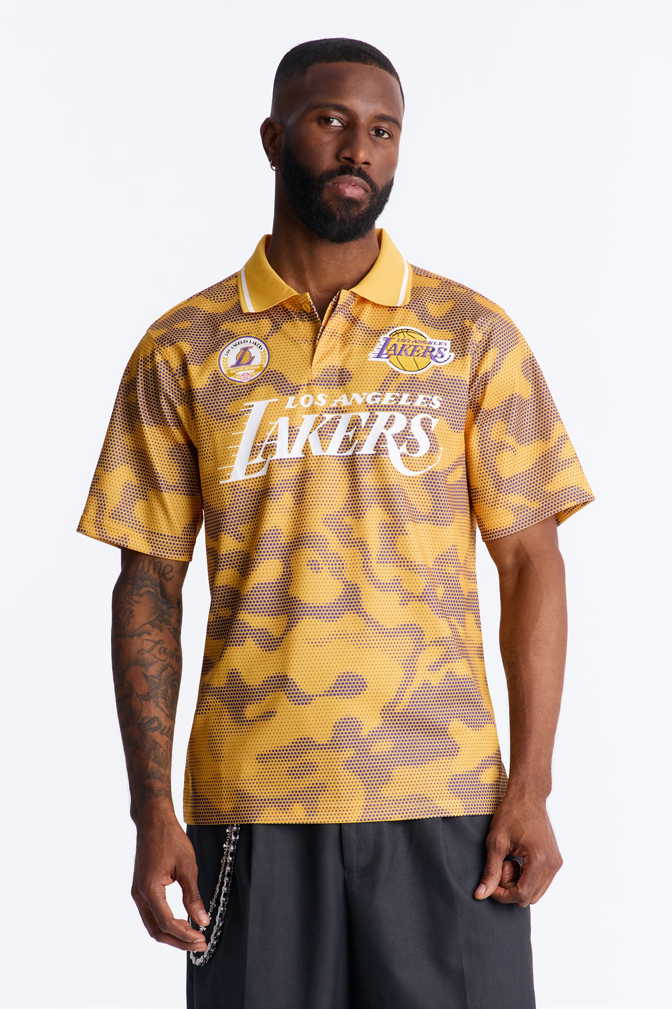 Lakers Digi Camo Soccer Top - Yellow