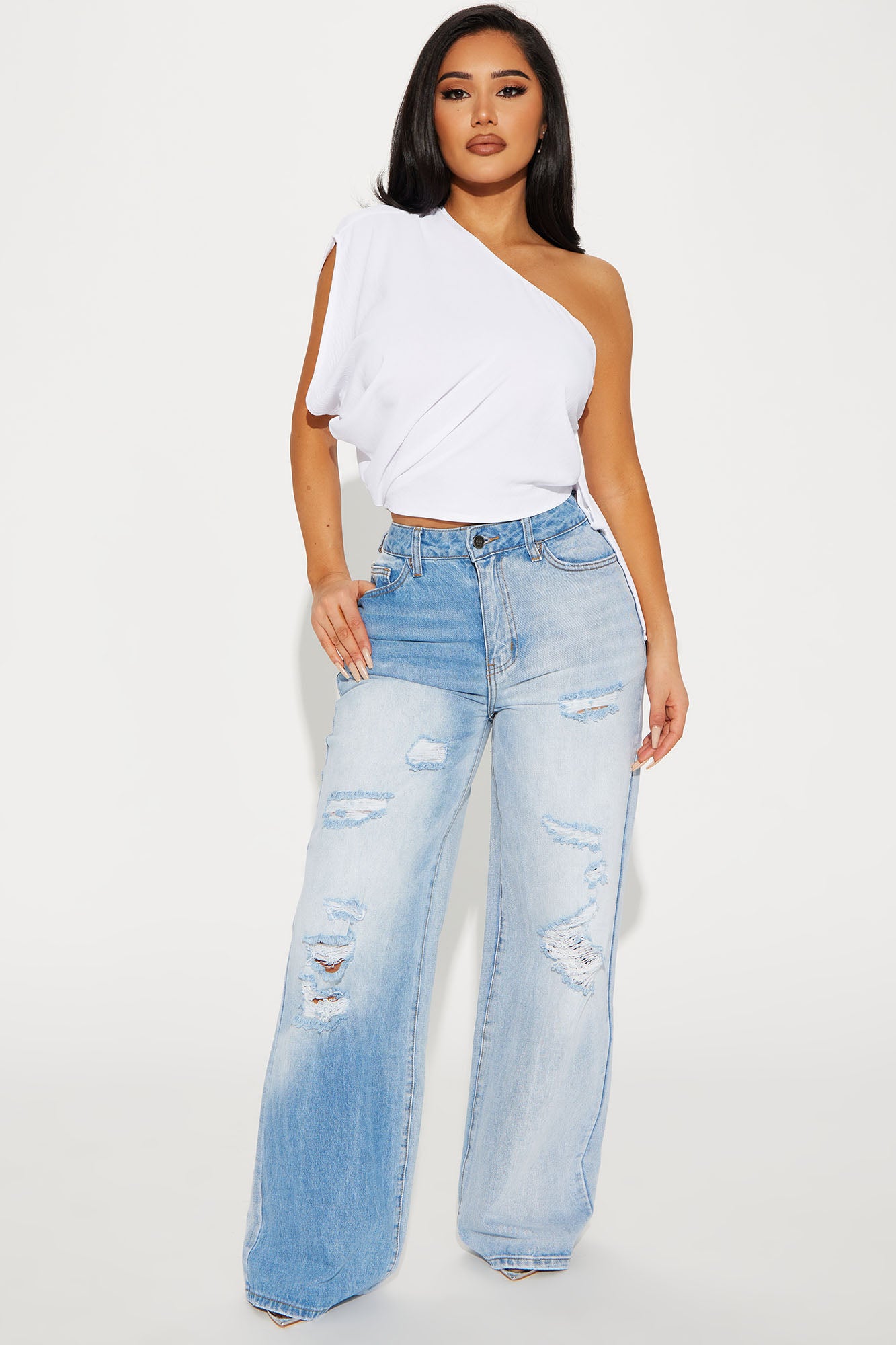 Sweetest Touch Blouse Top - White