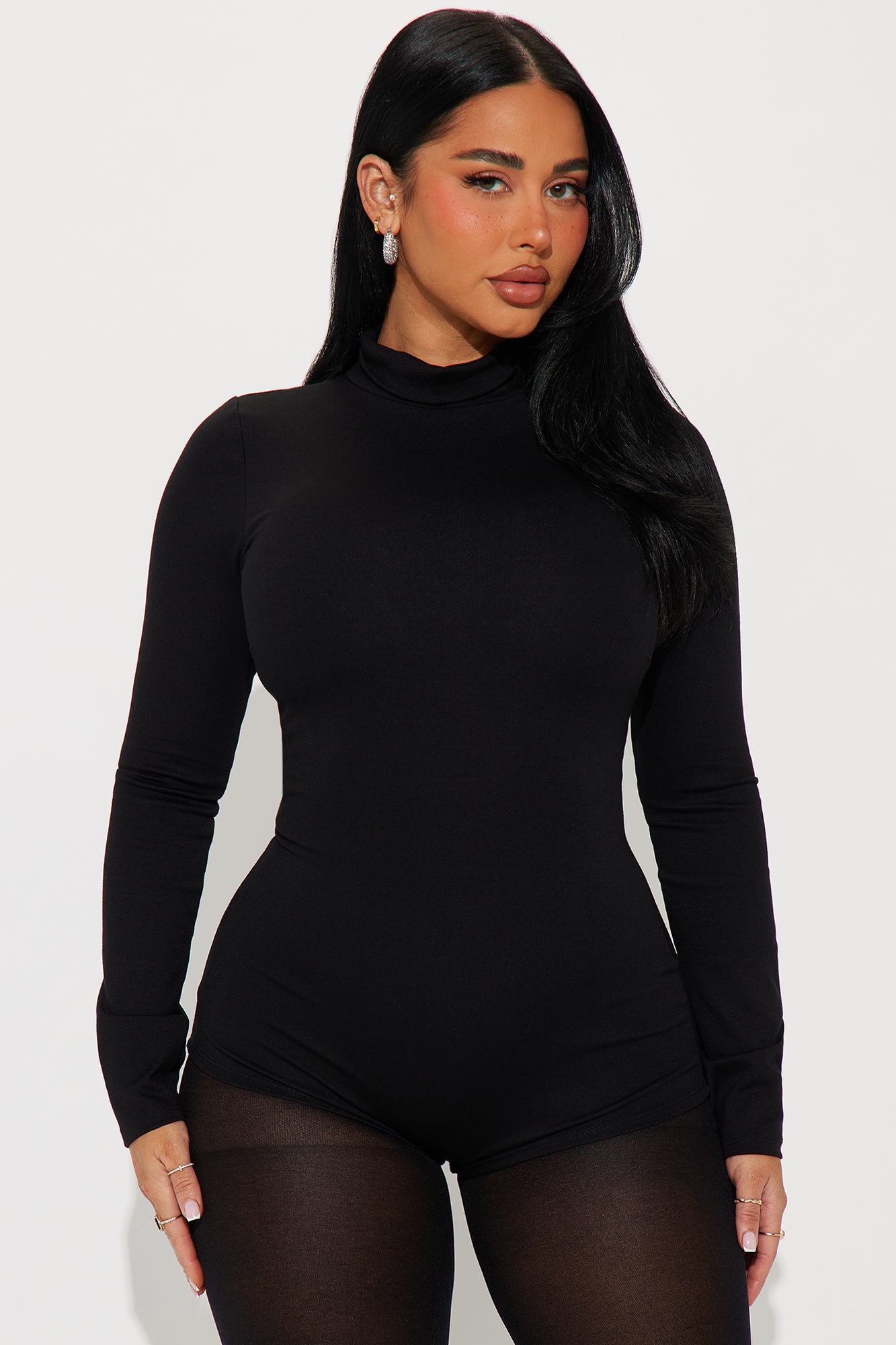 Natasha Micro Short Romper - Black
