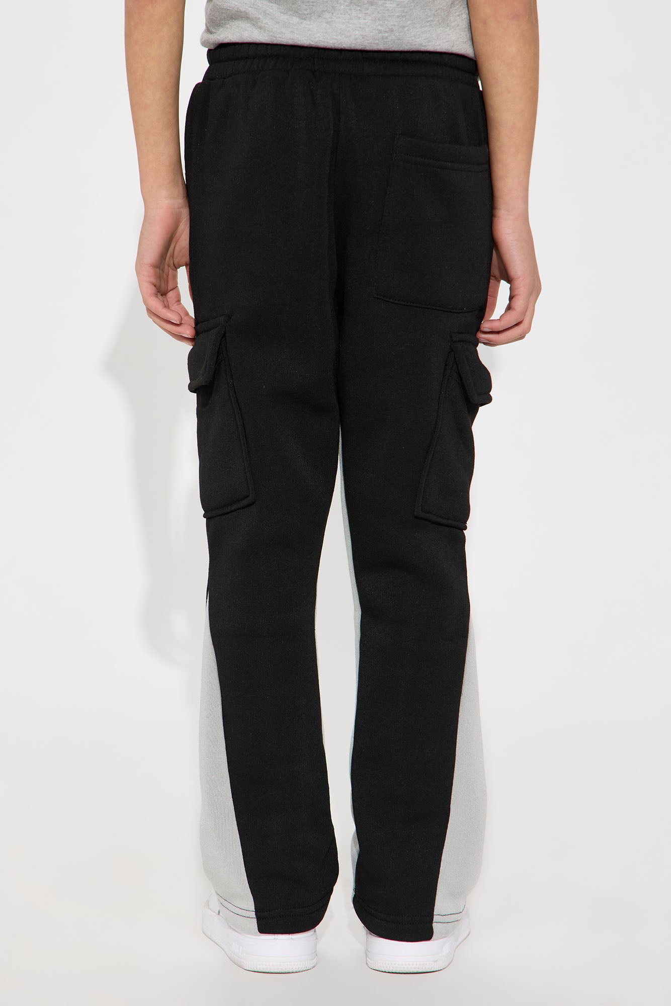 Mini Show A Little Cargo Flare Pant - Charcoal