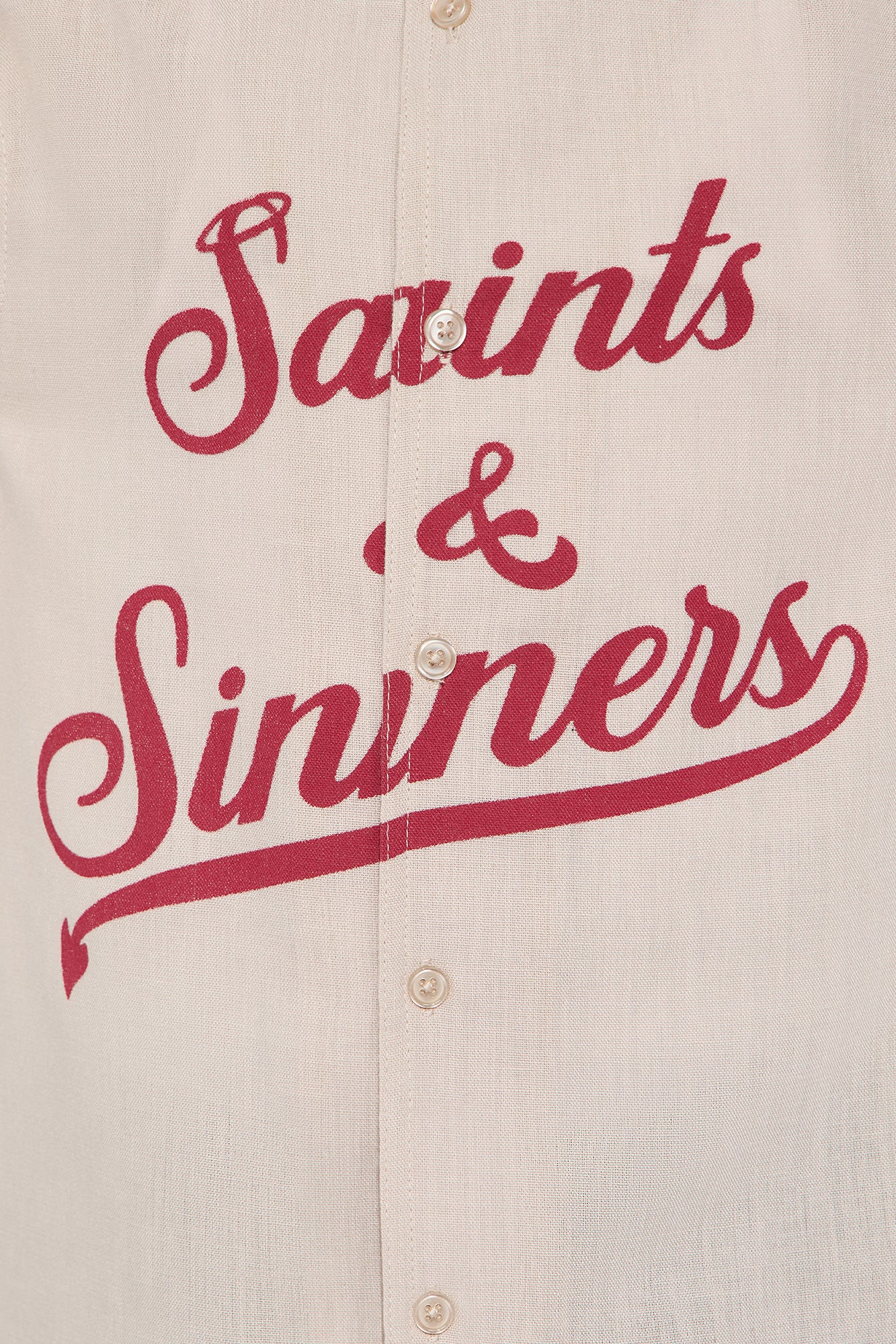 Mini Saints And Sinners Full Button Shirt - Tan