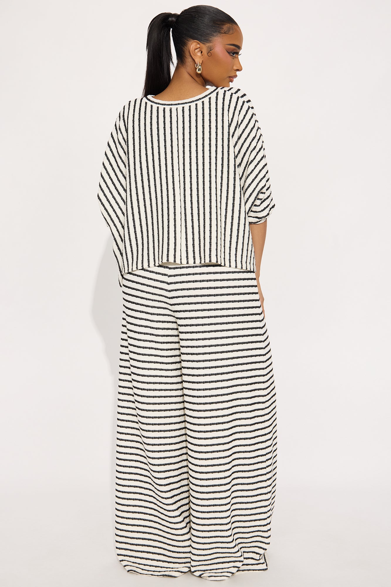 Take Your Time Jumpsuit Set - Black/combo