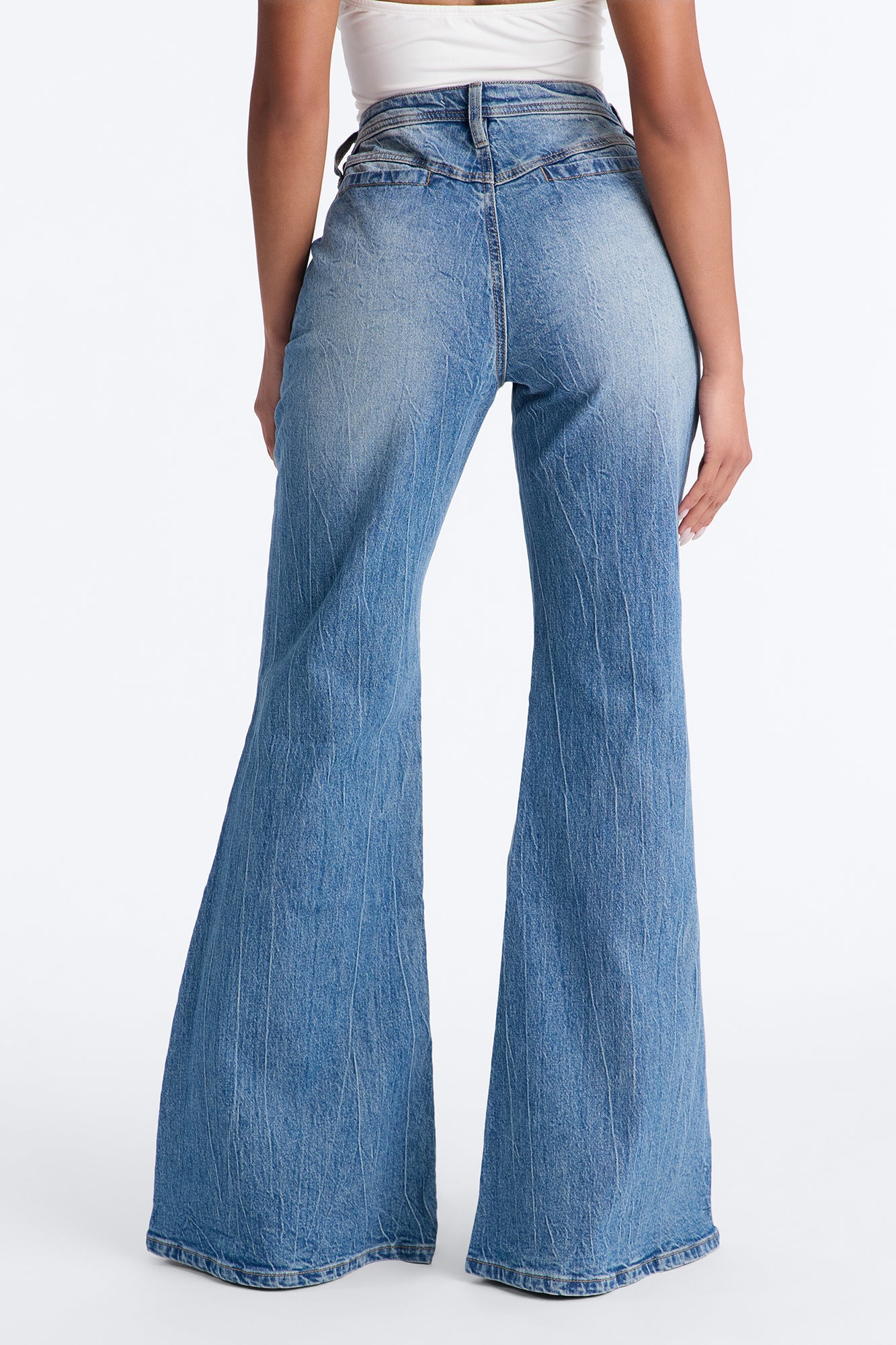 Missing Element Stretch Flare Jeans - Medium Wash