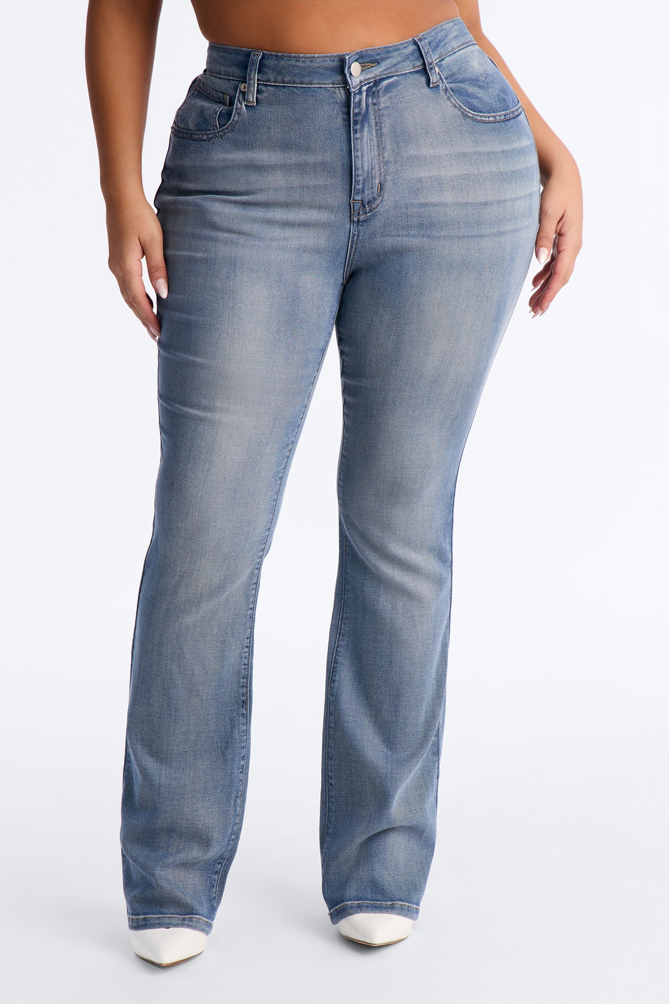 Santa Rosa Soft Stretch High Rise Bootcut Jeans - Light Wash