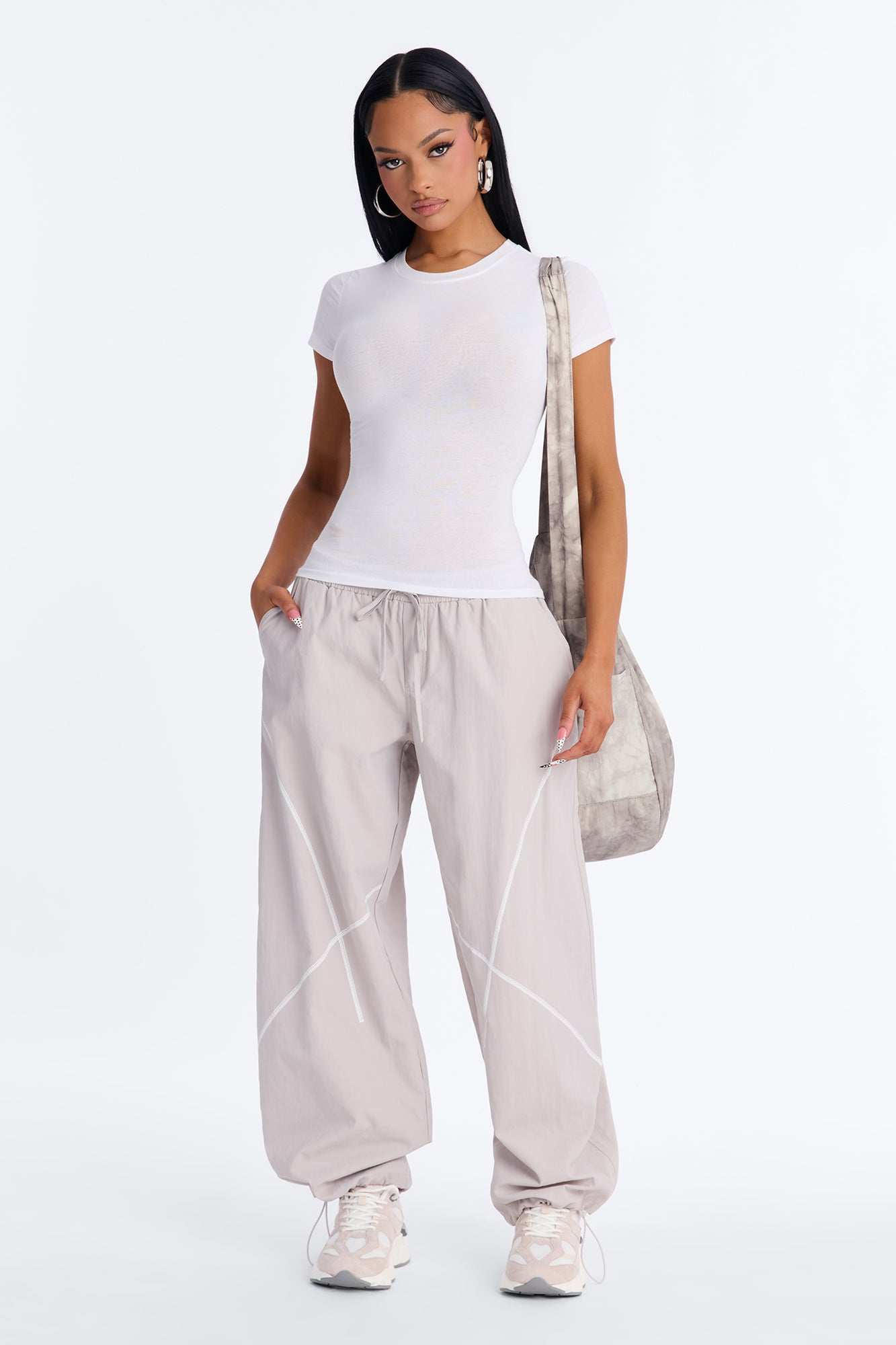 Eileen Basic Short Sleeve Top - White
