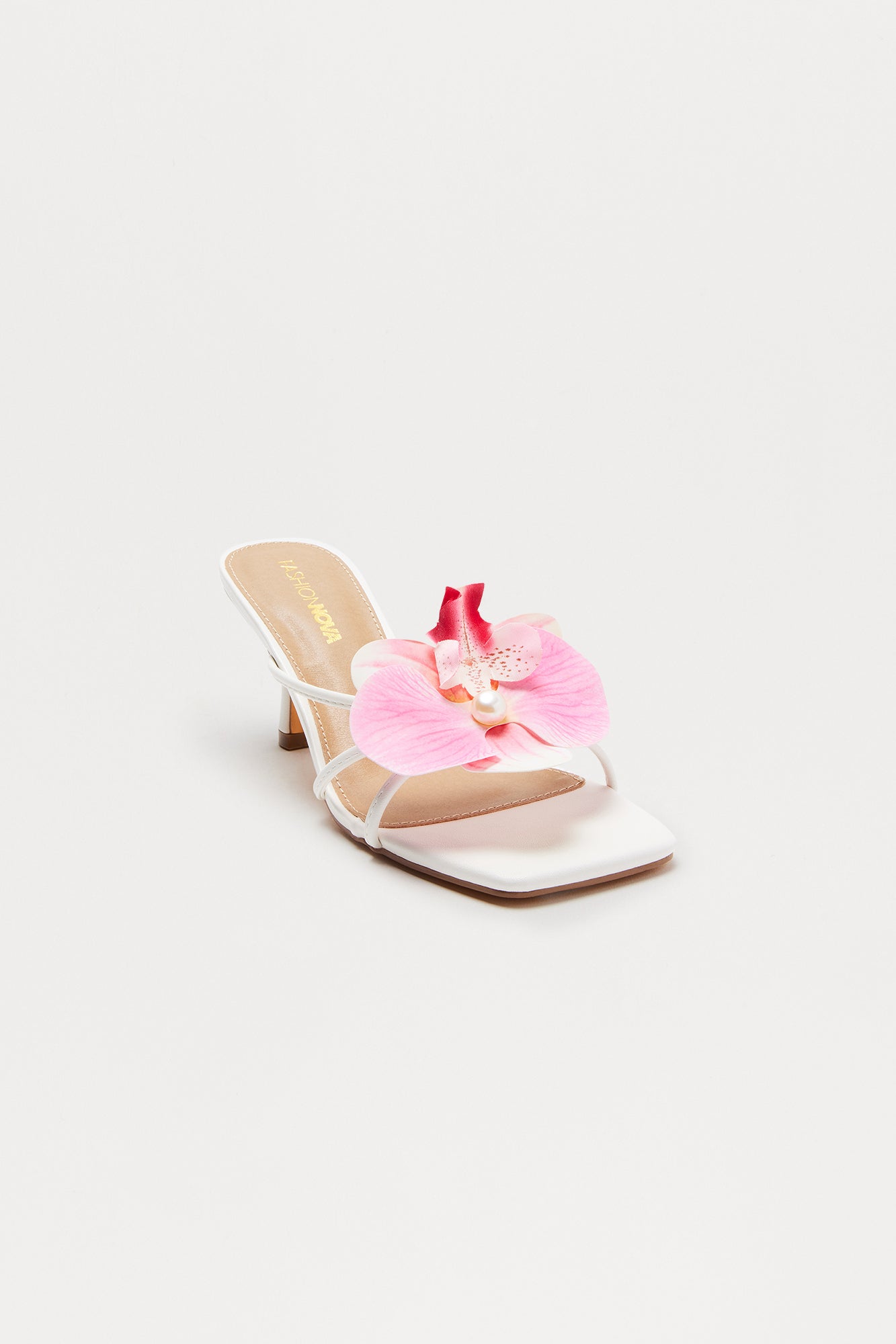 Island Sun Orchid Mules - White