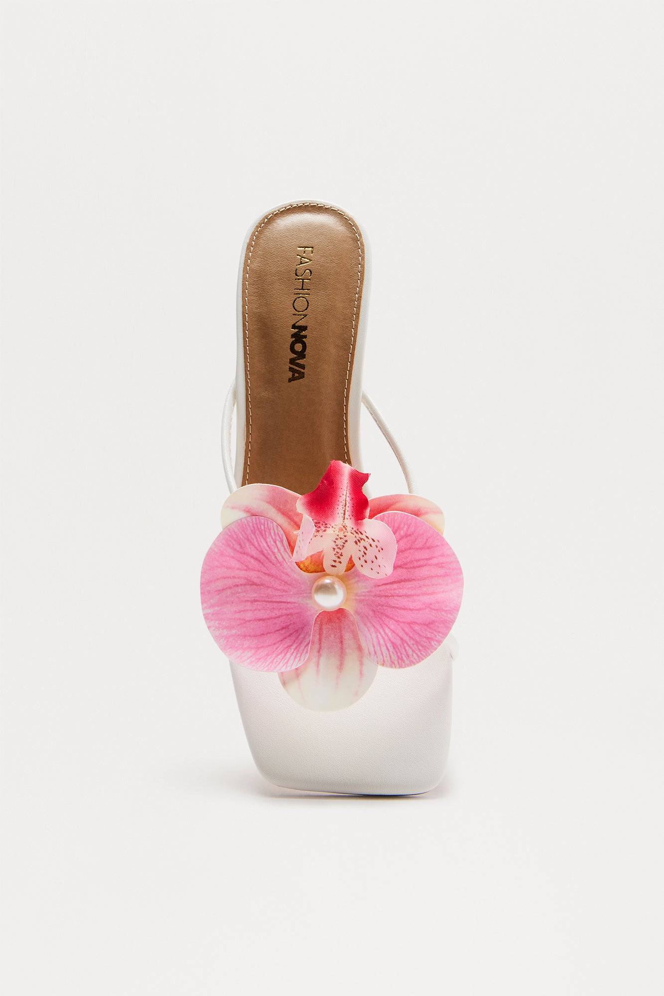 Island Sun Orchid Mules - White