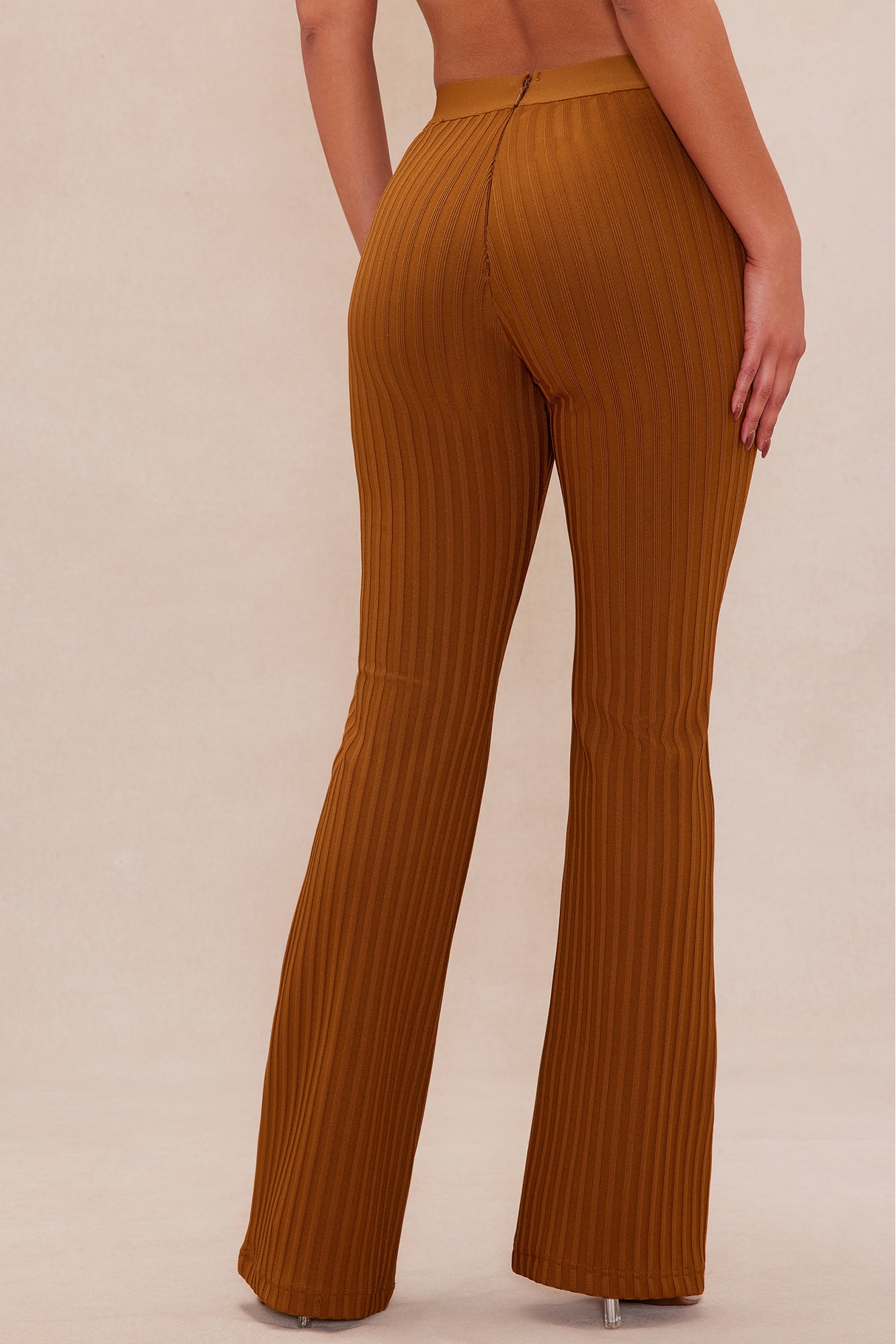 Nelly Bandage Flare Pant - Cognac