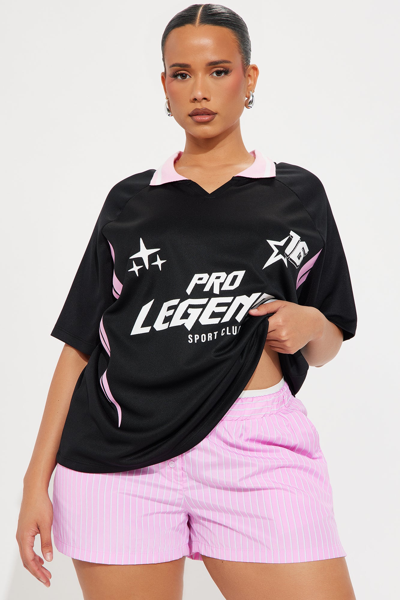 Pro League Graphic Jersey - Black