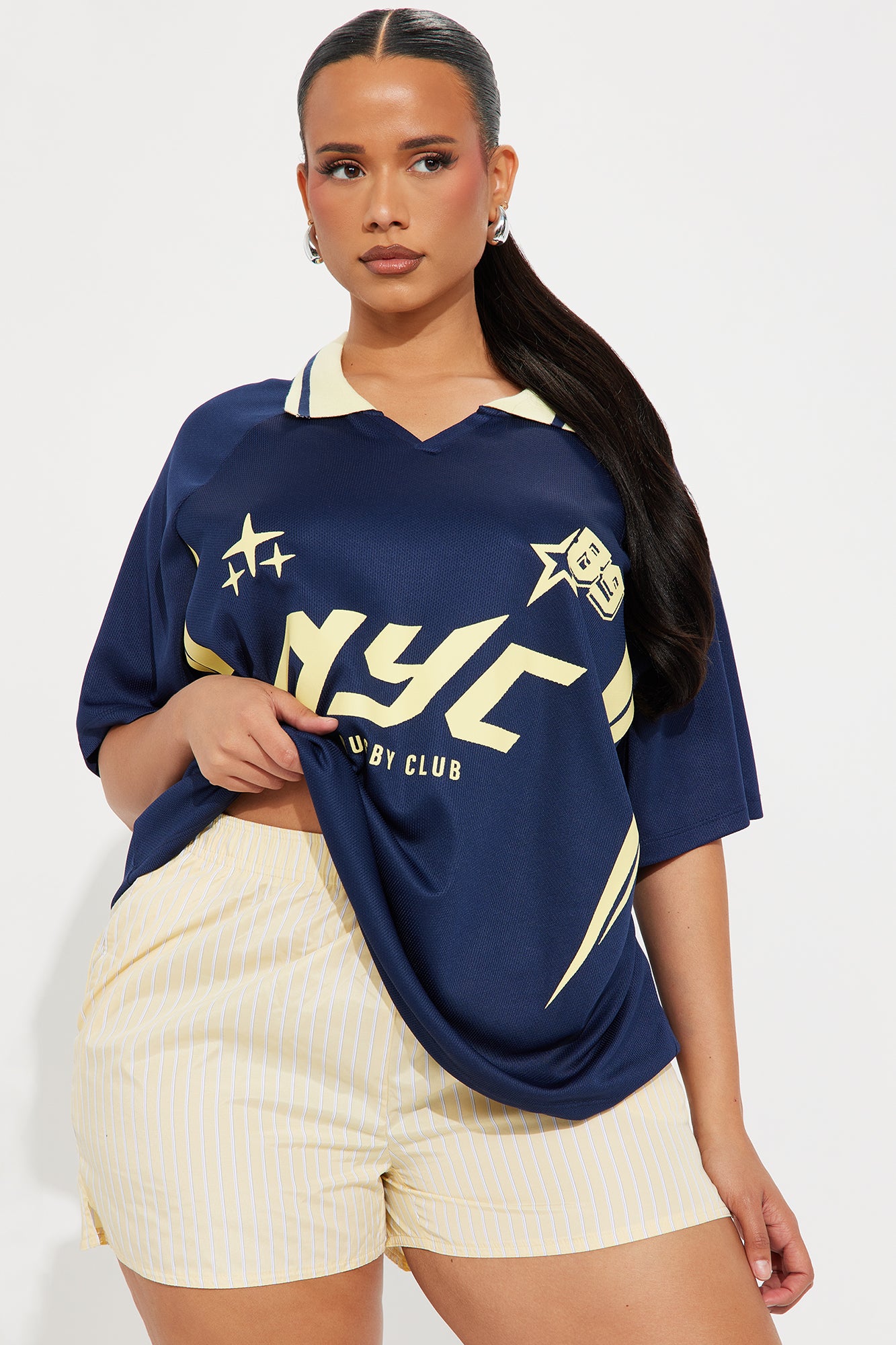 Pro League Graphic Jersey - Navy
