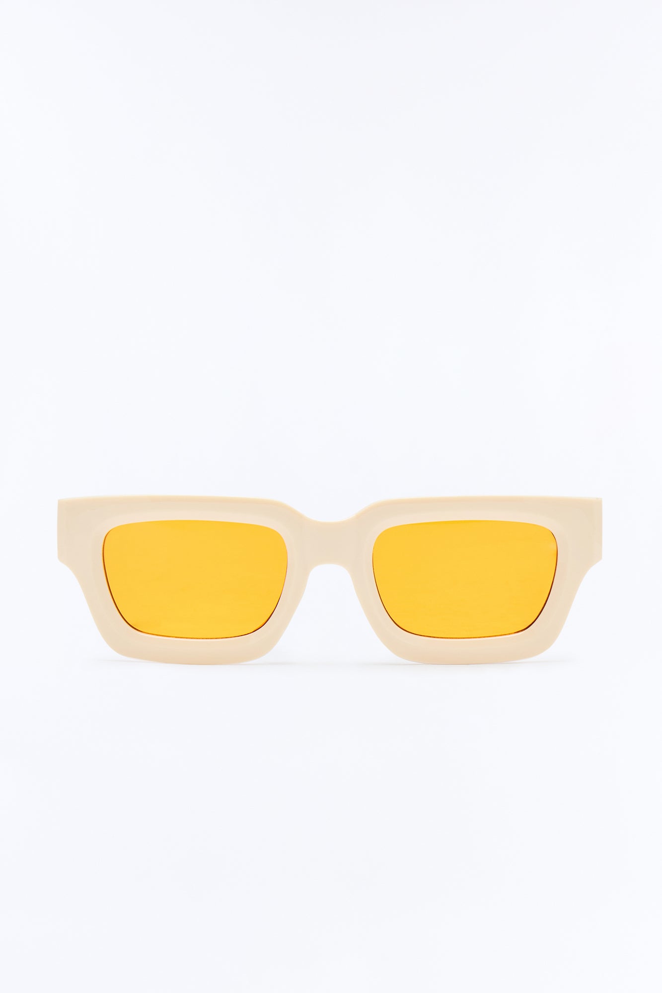 Sunny Days Ahead Square Sunglasses - White