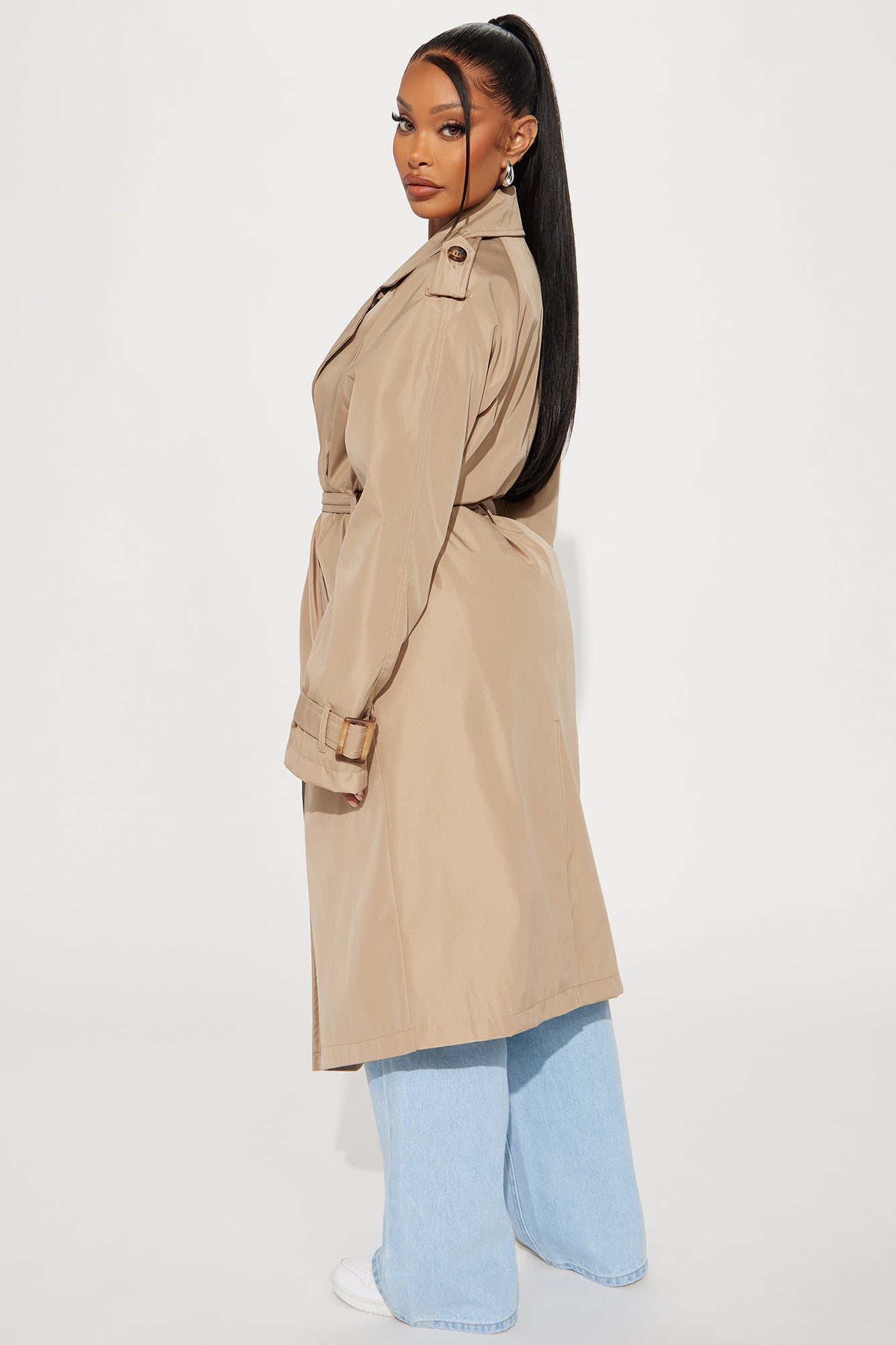 Keep Your Promise Trench Coat - Tan