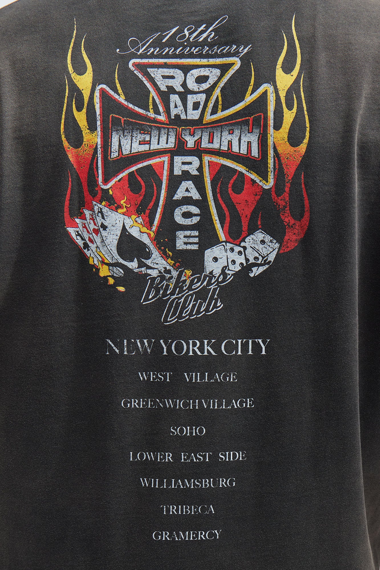Road Race Oversized Short Sleeve Tee - Black
