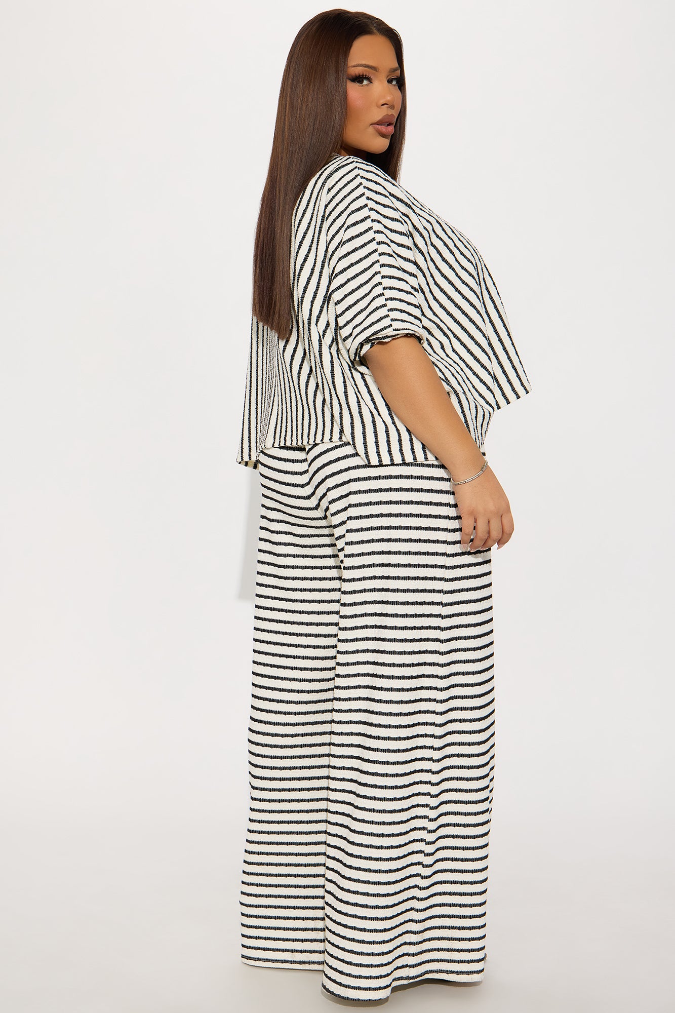 Take Your Time Jumpsuit Set - Black/combo