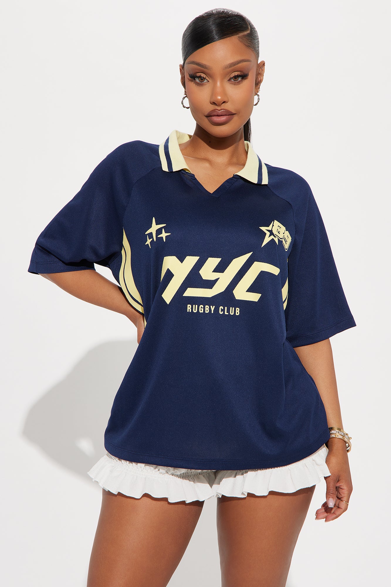 Pro League Graphic Jersey - Navy
