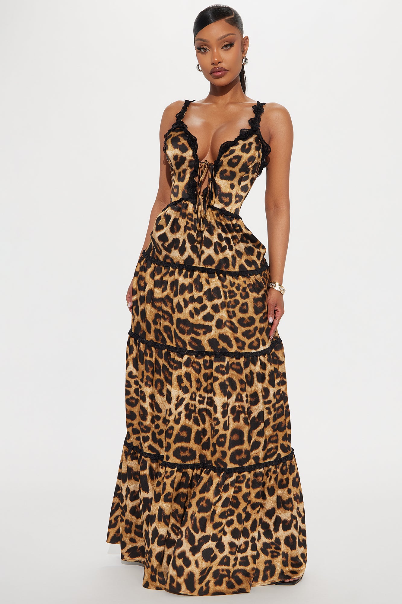 Sandra Leopard Maxi Dress - Leopard