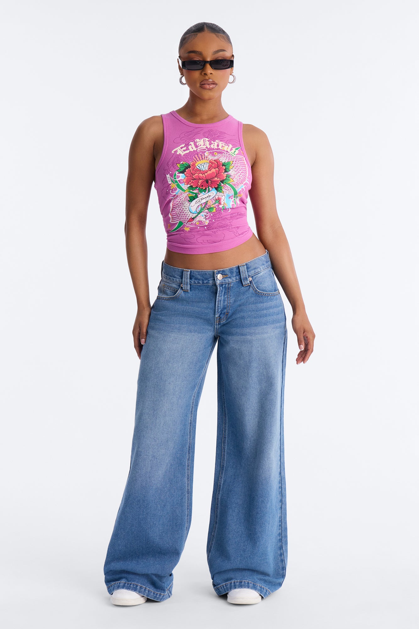After Hours Low Rise Baggy Jeans - Medium Wash