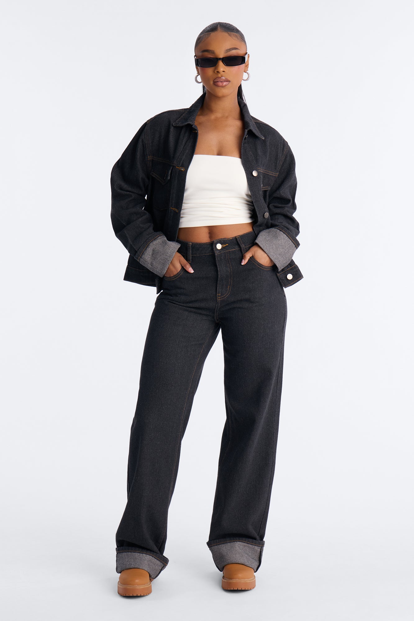 Jet Set Classic Denim Shacket - Dark Denim