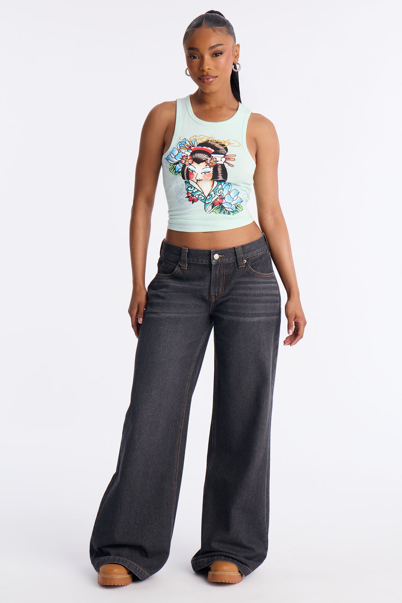 After Hours Low Rise Baggy Jeans - Black Wash