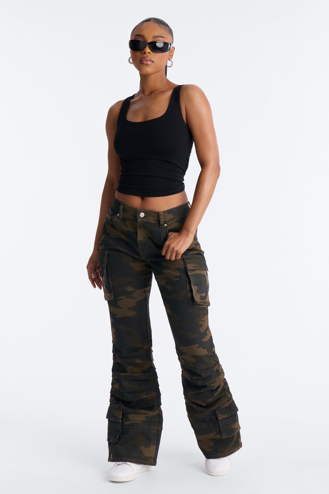 Everyday Double Lined Basic Tank Top - Black