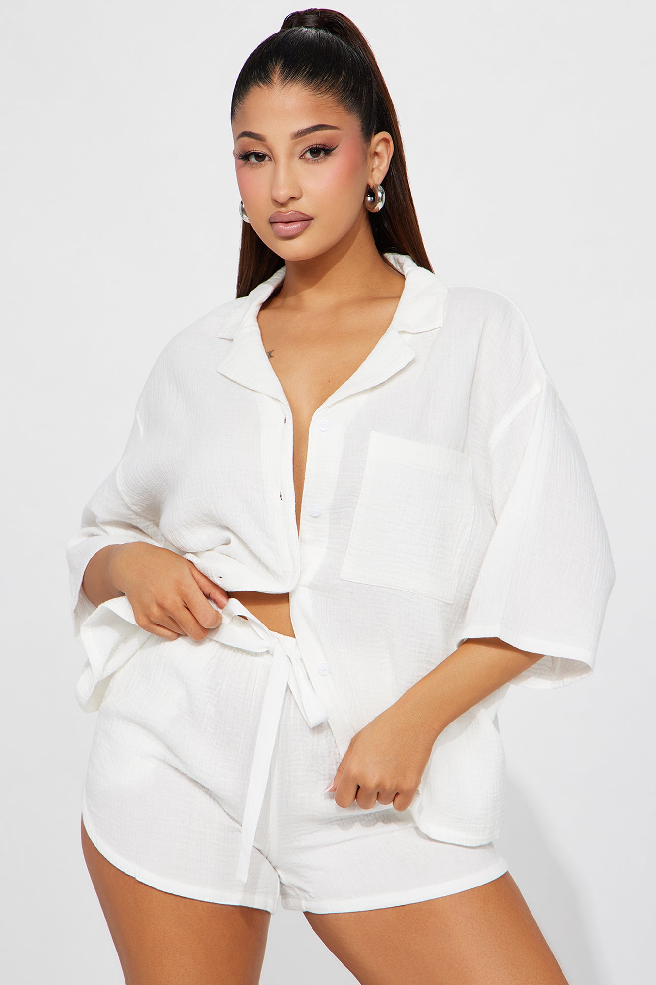 Frankie Short Set - White