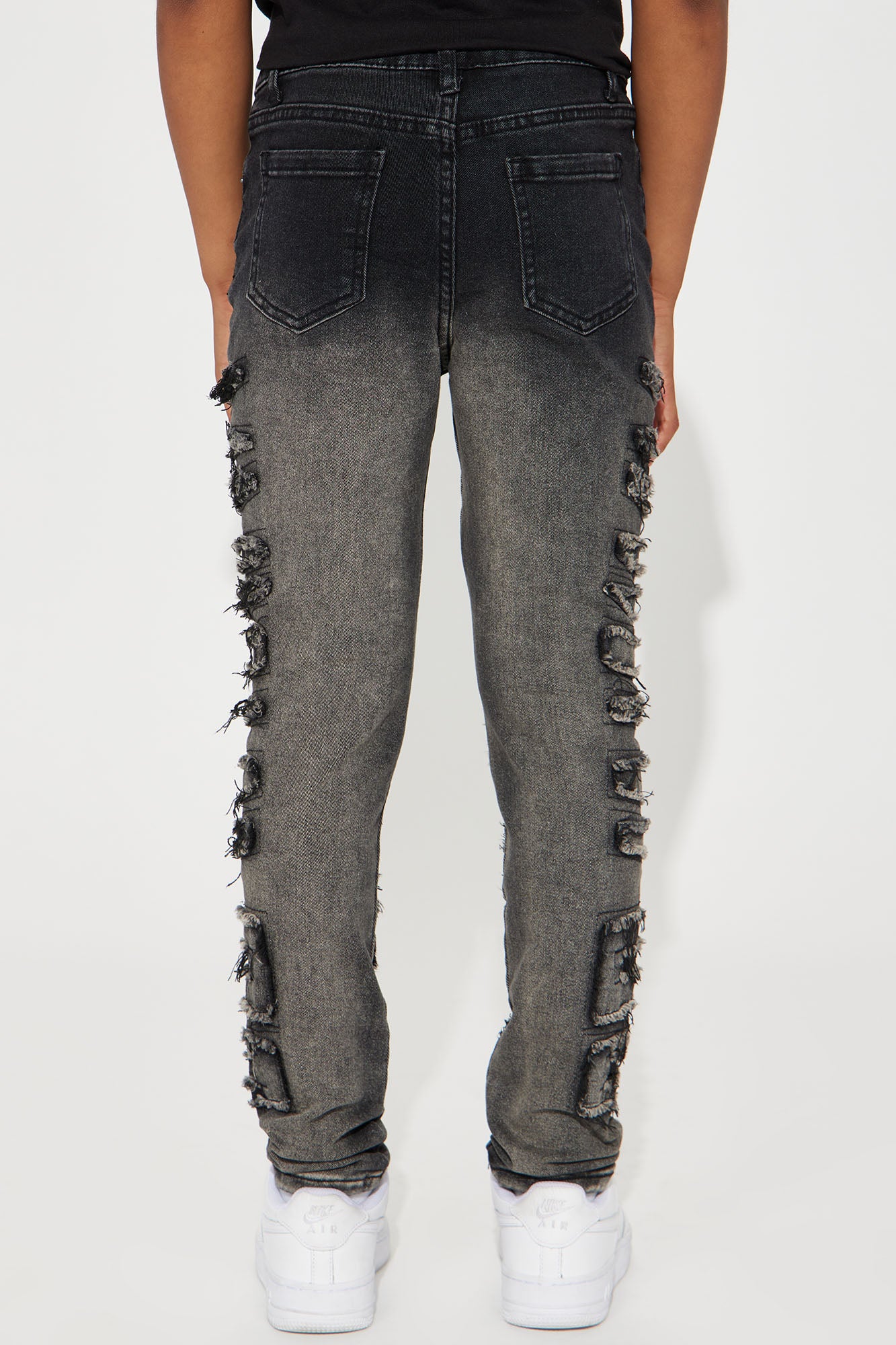 Mini Gradient Denim Skinny Jeans - Dark Wash