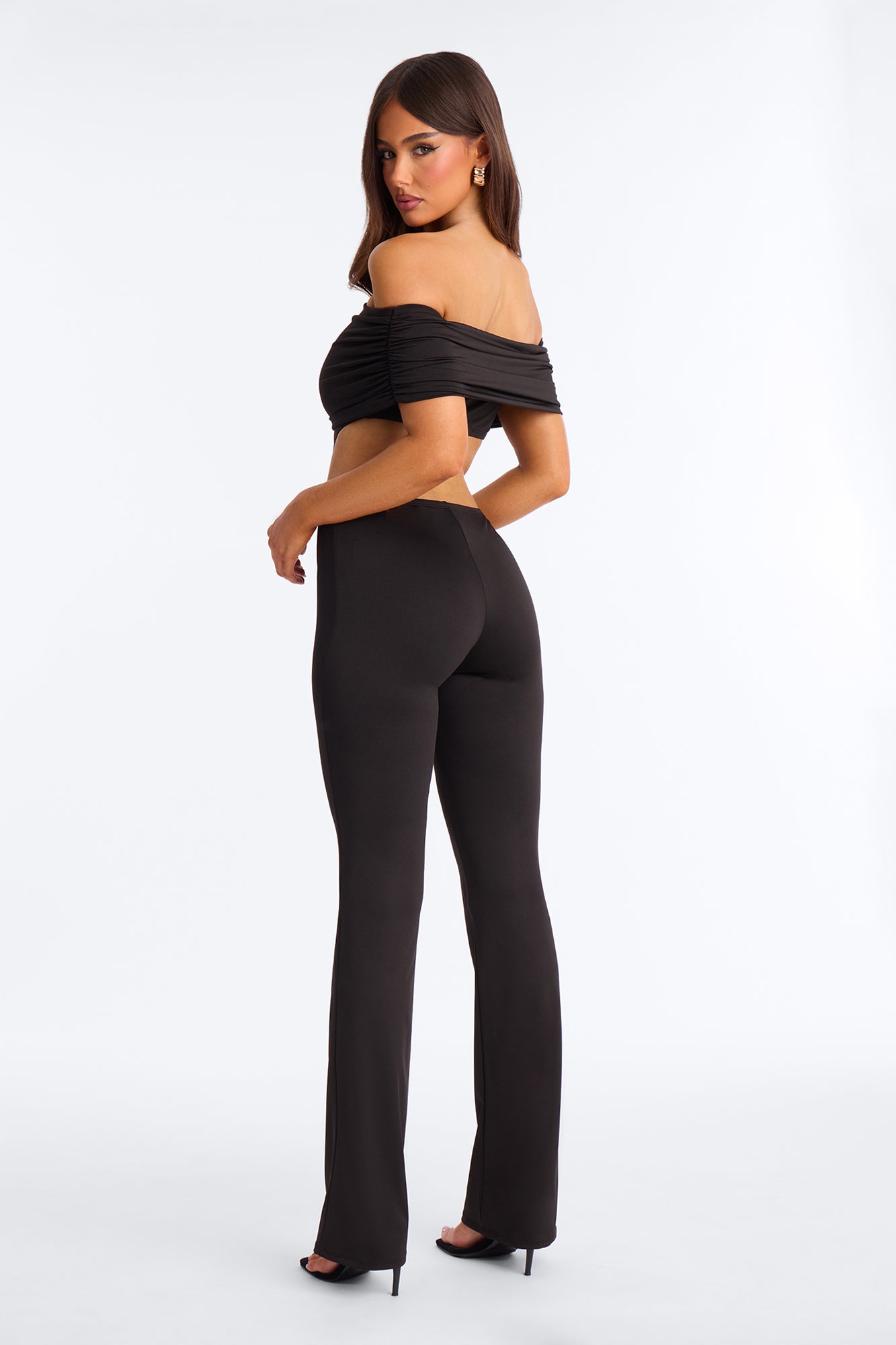 Bianca Backless Straight Leg Jumpsuit - Black