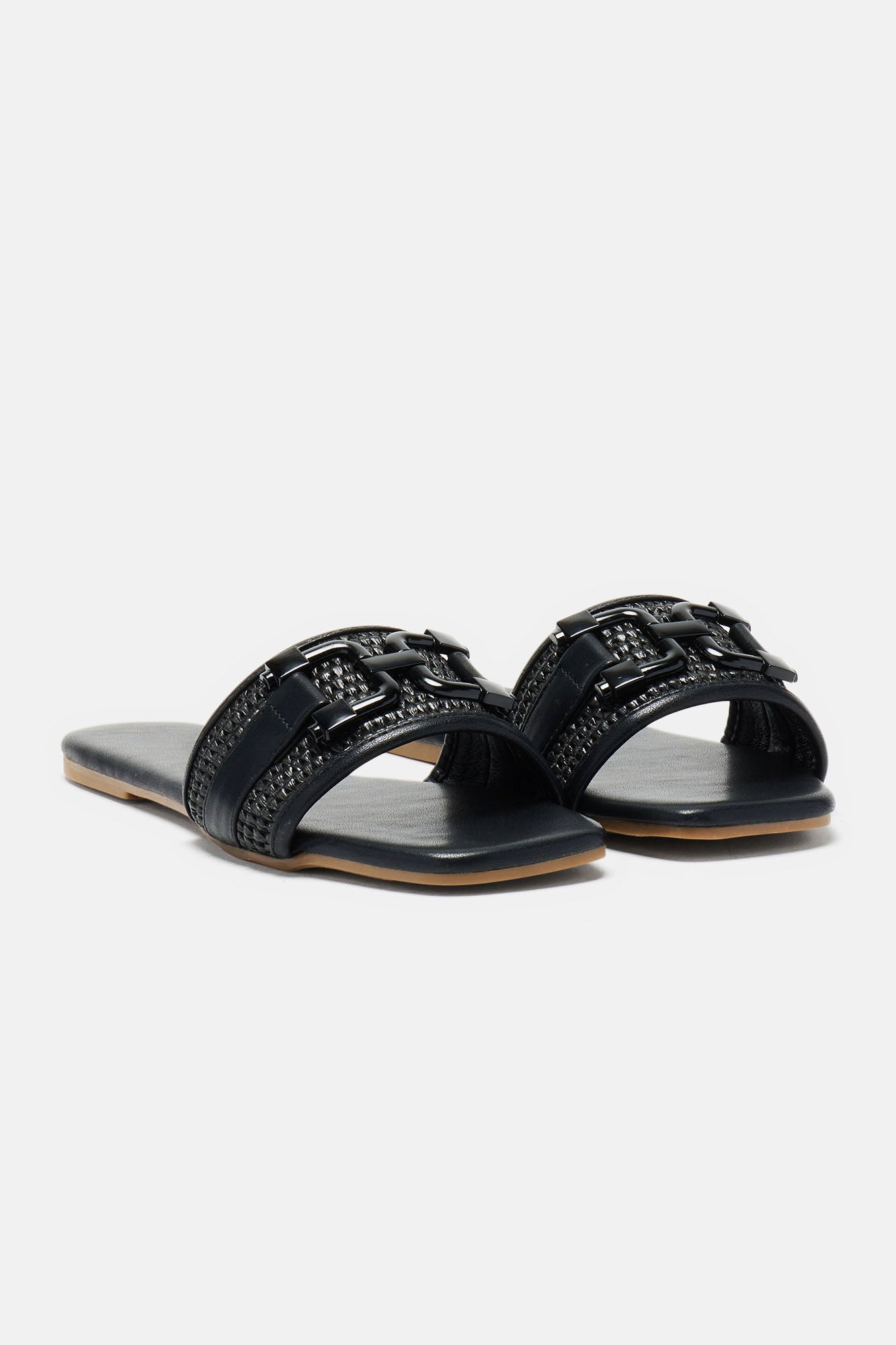 Sunday Strolls Flat Sandals - Black