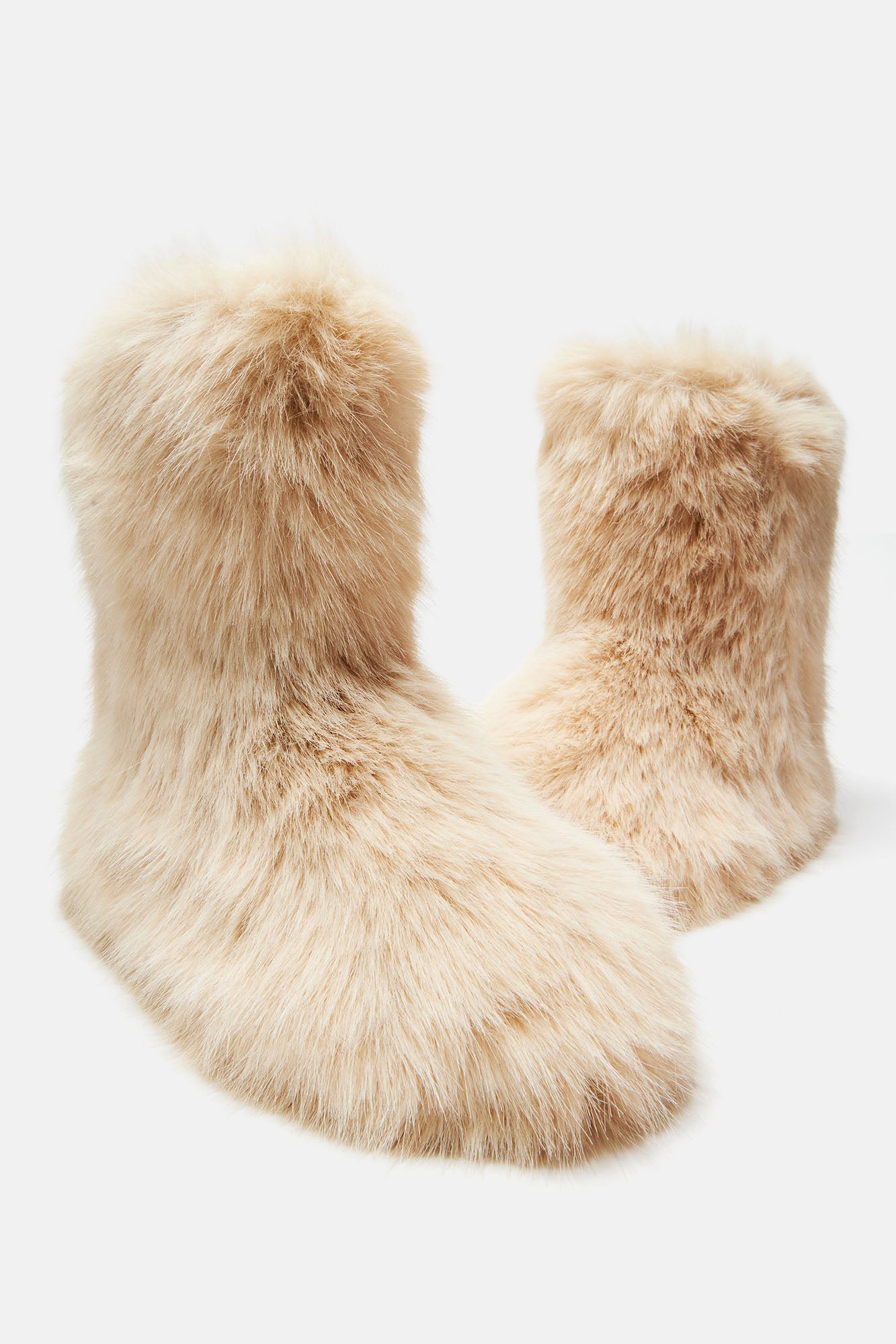 Chilly Days Booties - Beige
