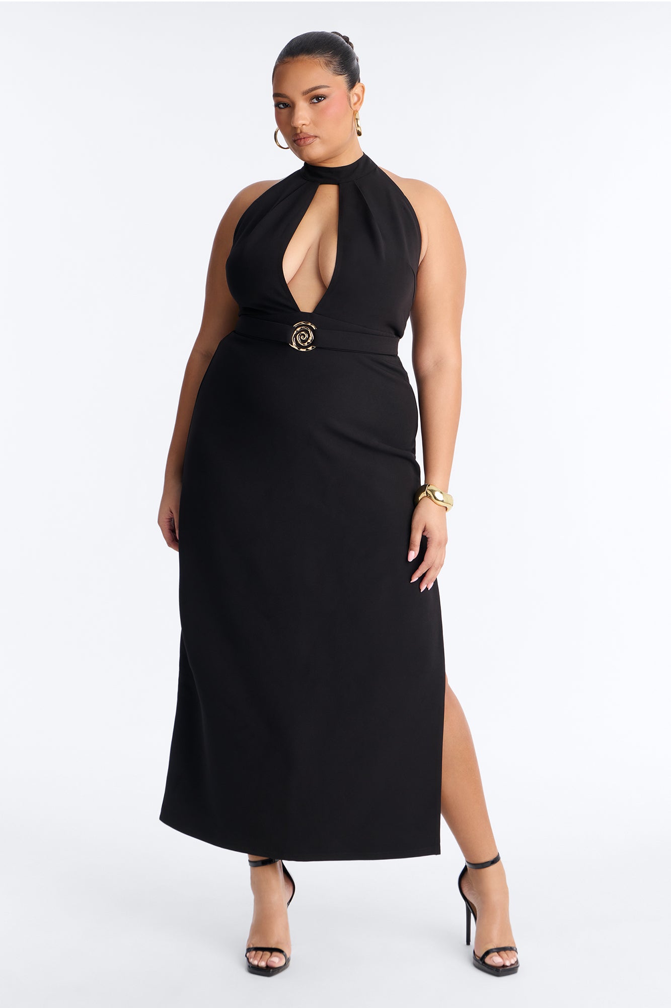 Soft Siren Sleeveless Maxi Dress - Black