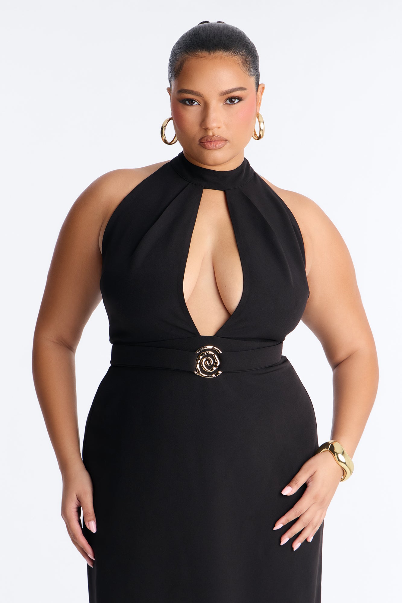 Soft Siren Sleeveless Maxi Dress - Black