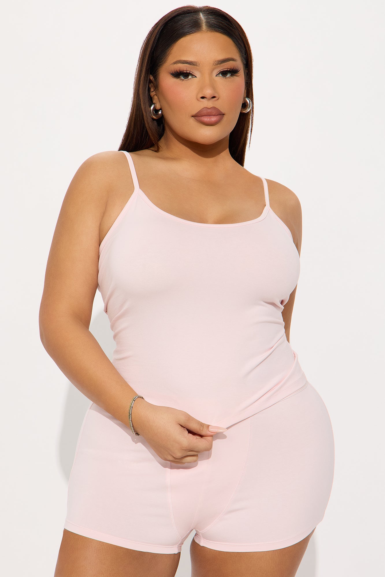 FN Mood Cotton PJ Boxer Short Set - Blush