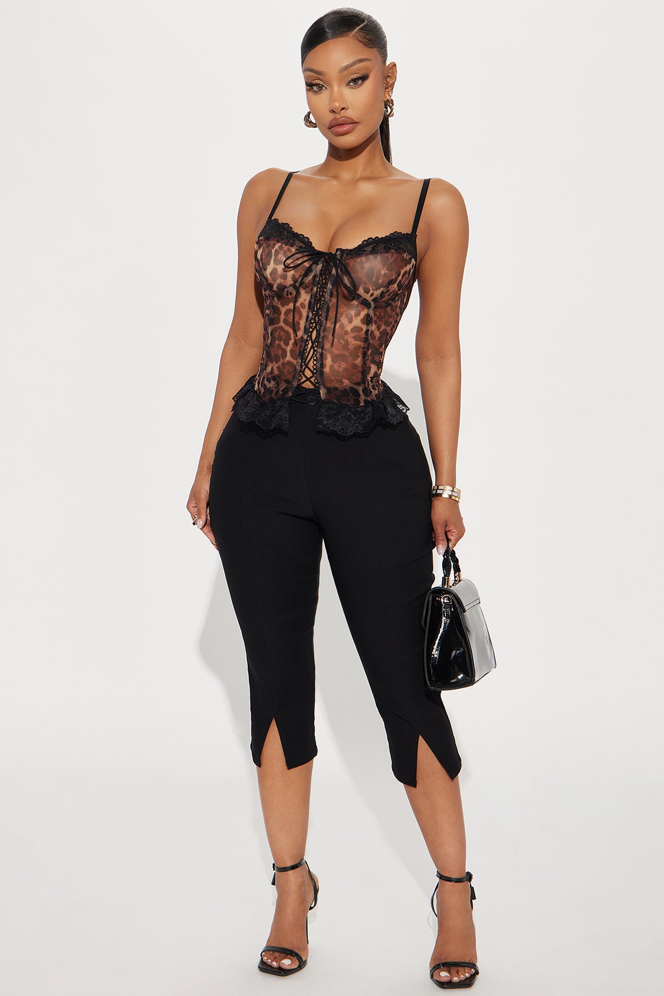 For The Night Leopard Corset - Leopard