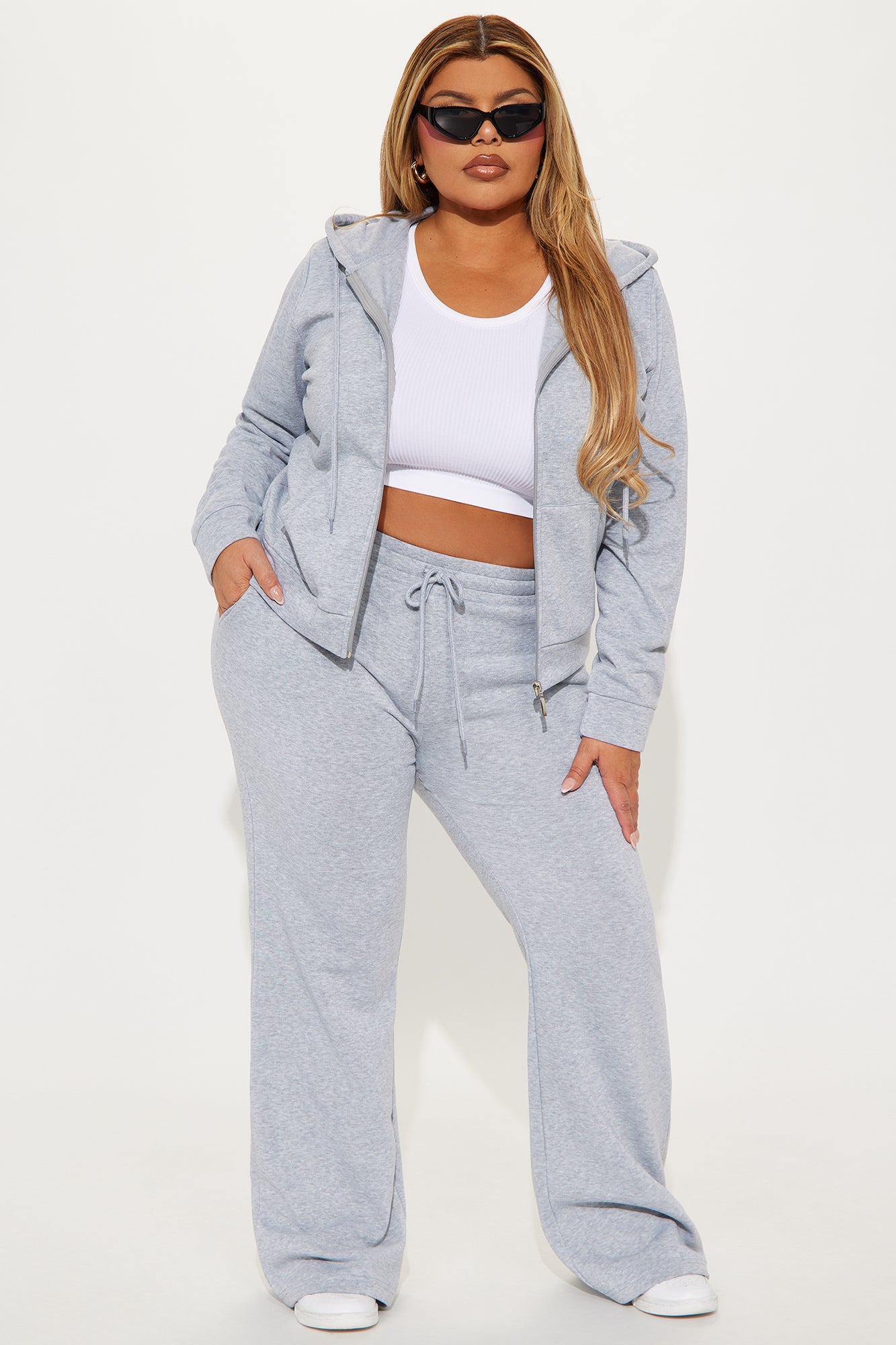 Candace Lounge Set - Heather Grey