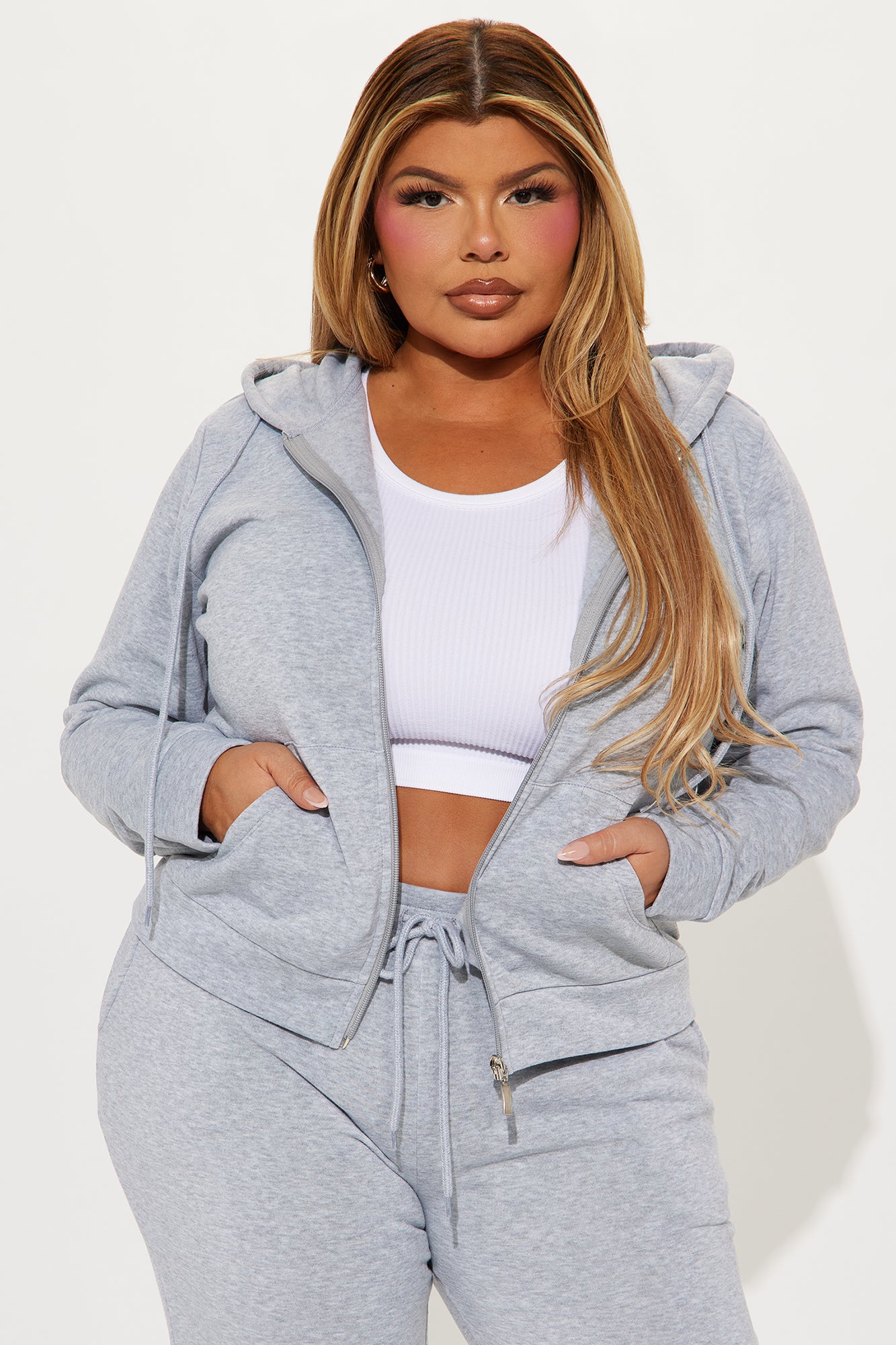 Candace Lounge Set - Heather Grey
