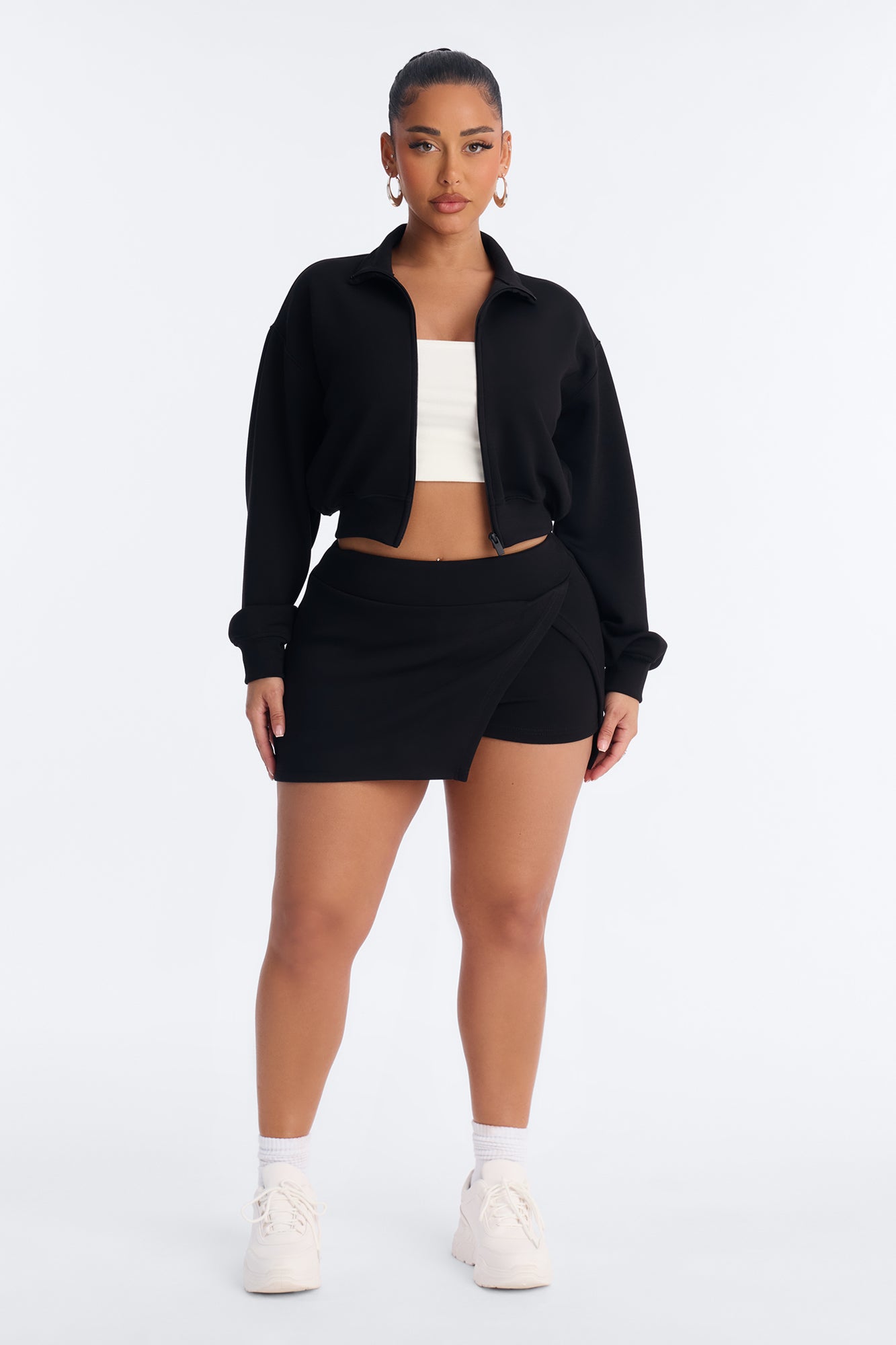 Bella Scuba Lounge Skort - Black