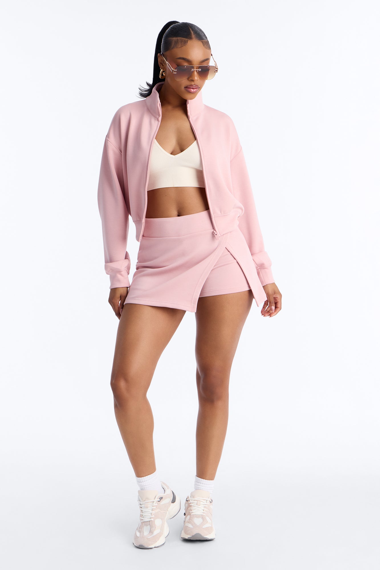 Bella Scuba Lounge Skort - Pink
